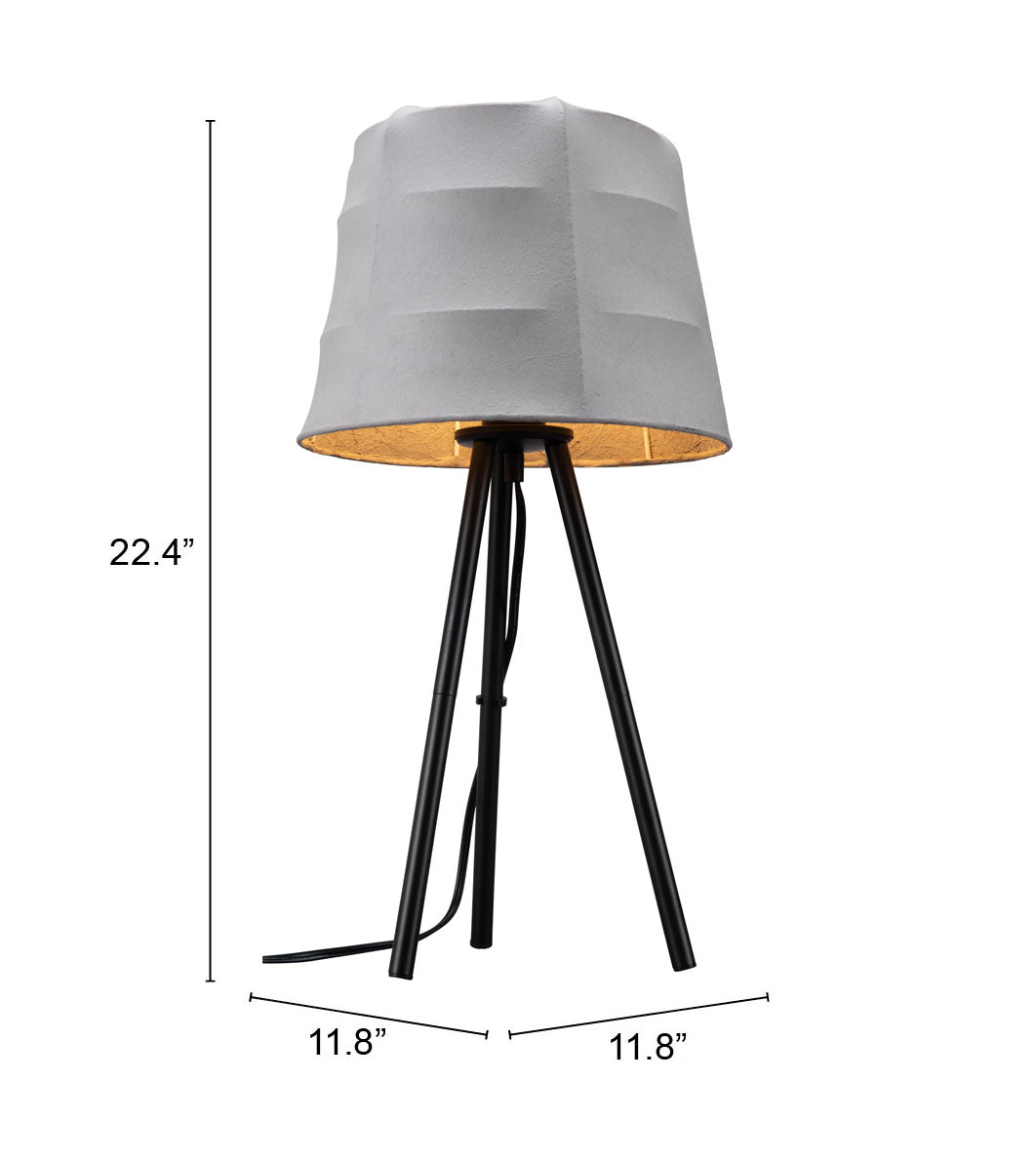 Mozzi Gray & Black Table Lamp - Ornate Home