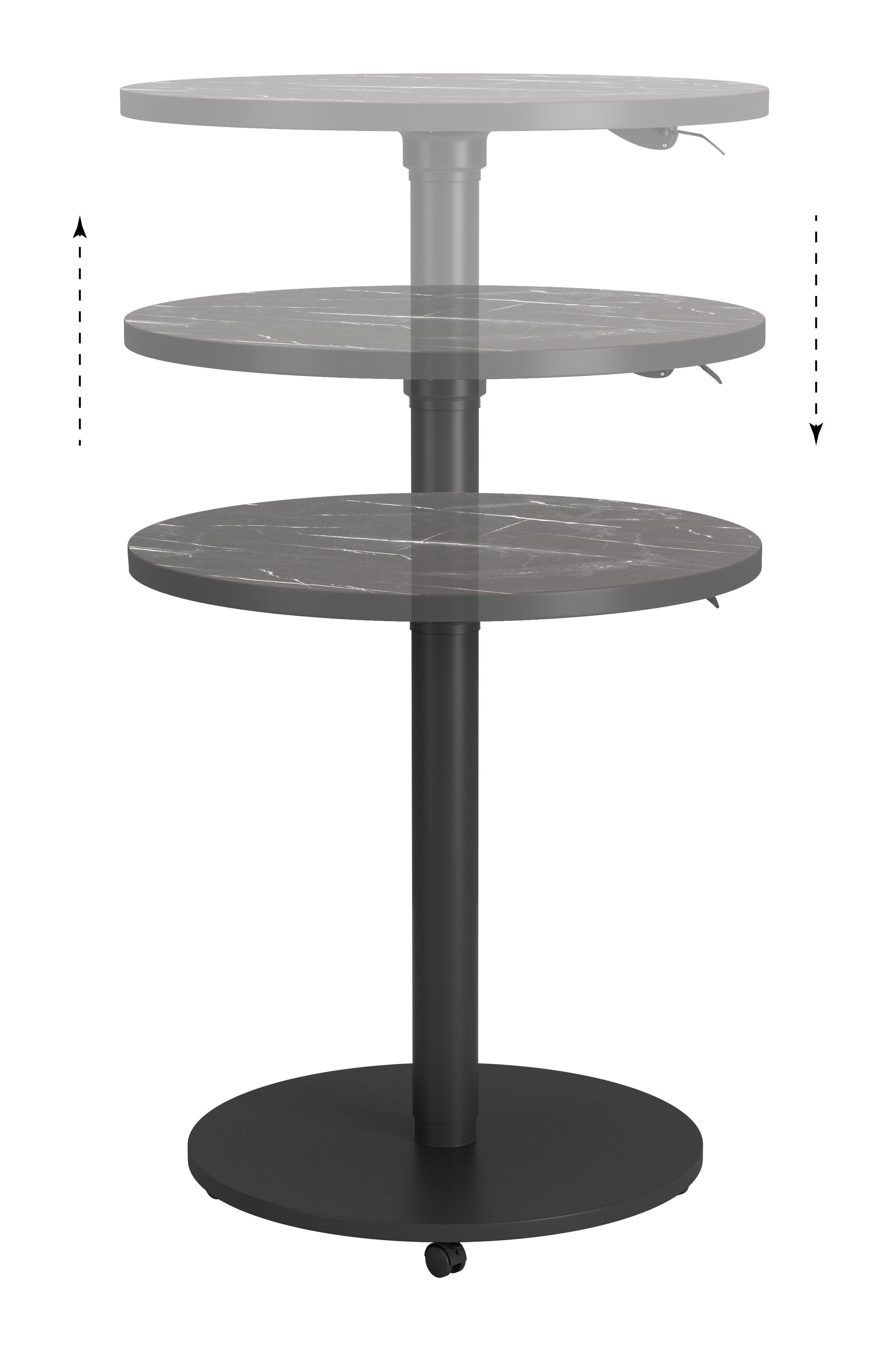 Mule Black Adjustable Bar Table - Ornate Home