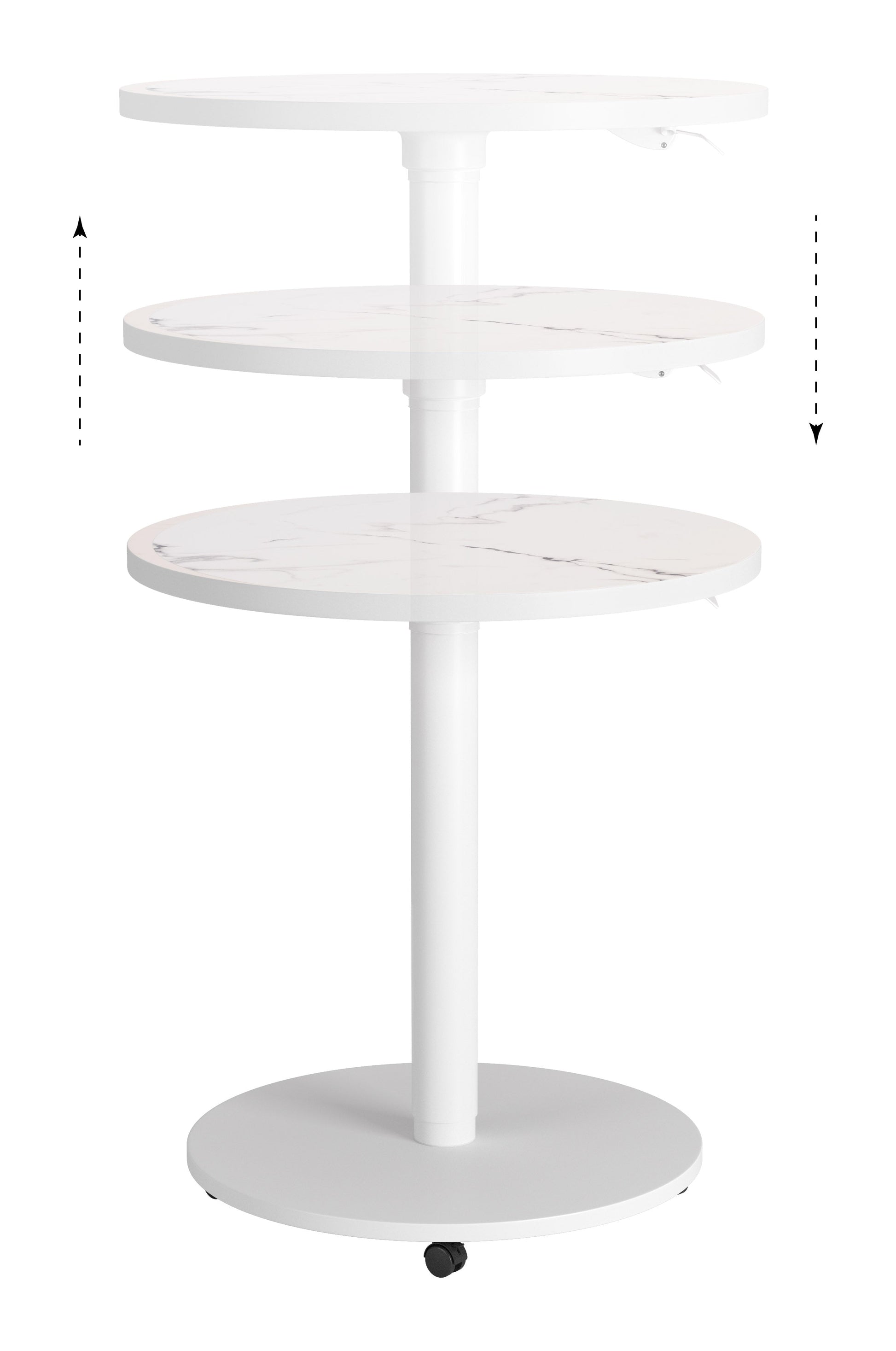 Mule White Adjustable Bar Table - Ornate Home