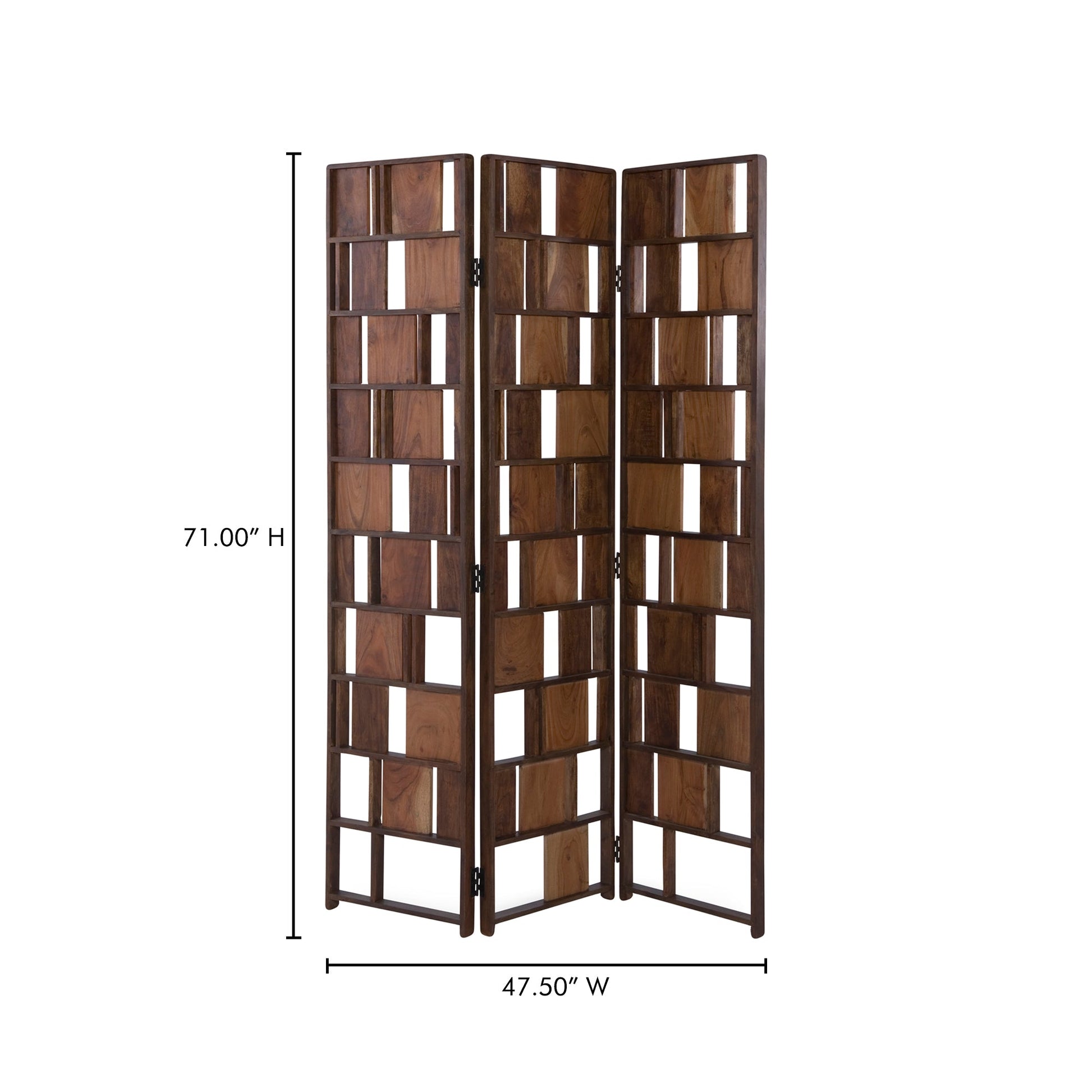 Multi Brown Panel Screen - Ornate Home
