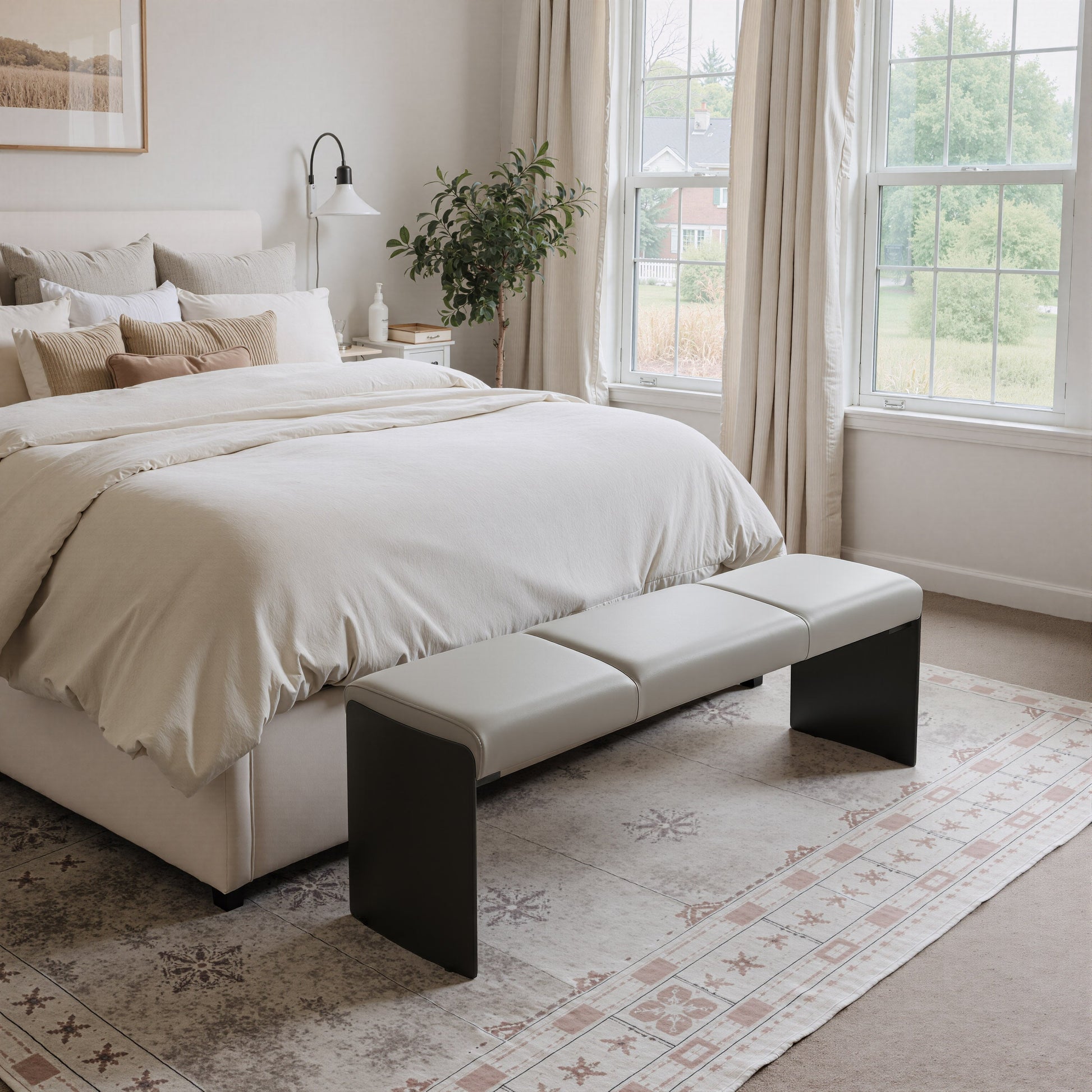 Mur Gray Bench - Ornate Home