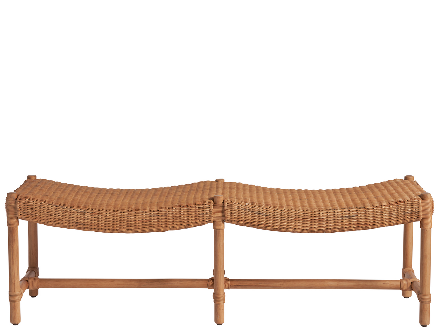 Murro Bay Natural Rattan Bench - Ornate Home
