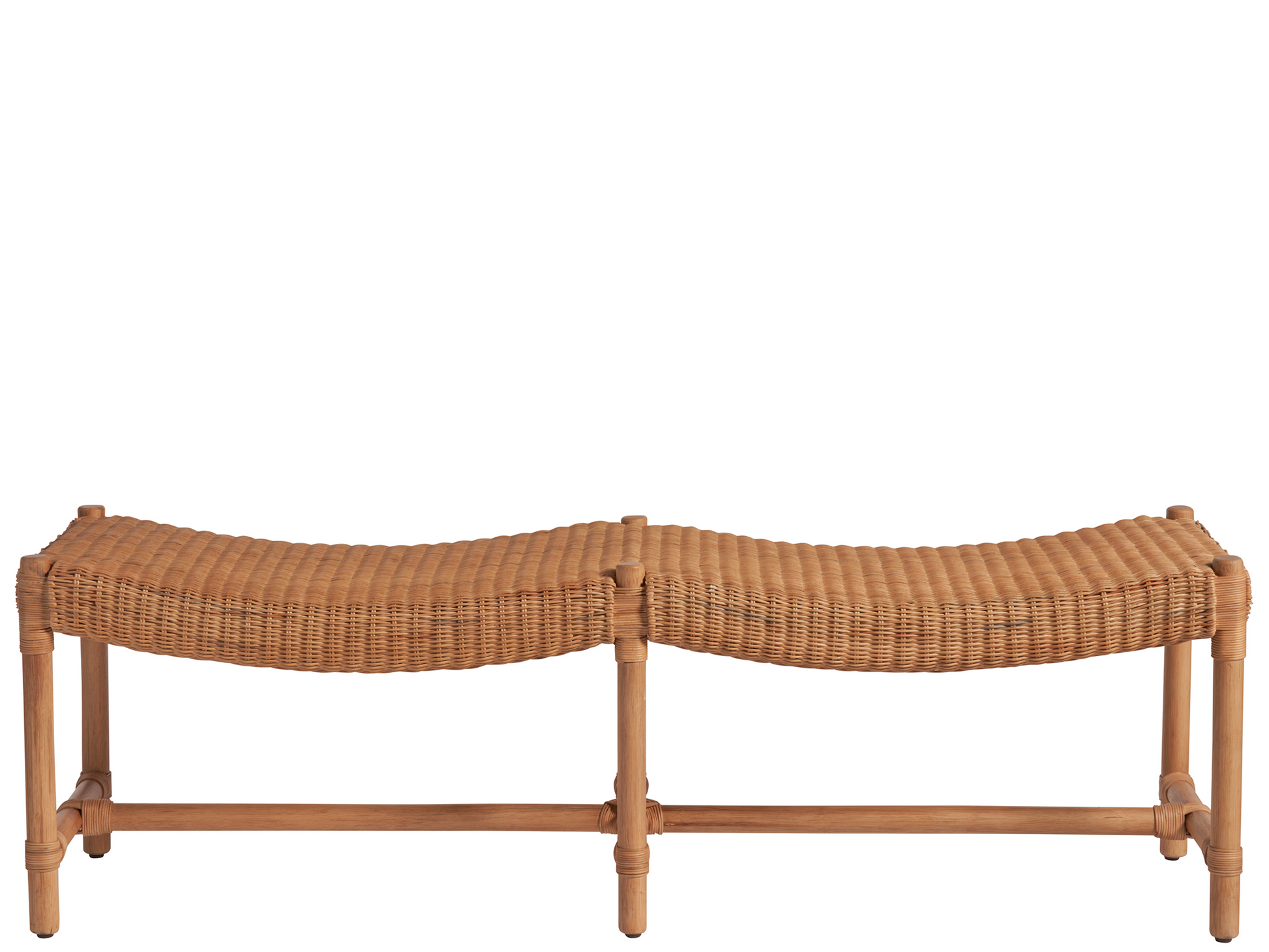 Murro Bay Natural Rattan Bench - Ornate Home