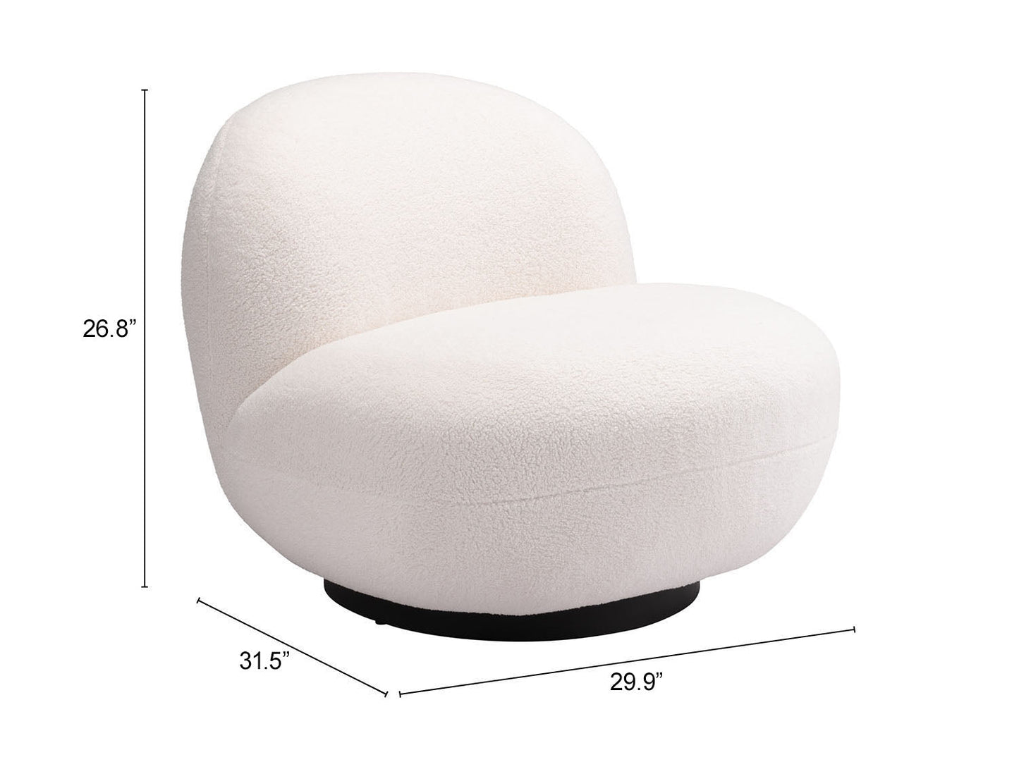 Myanmar Cream Accent Chair - Ornate Home