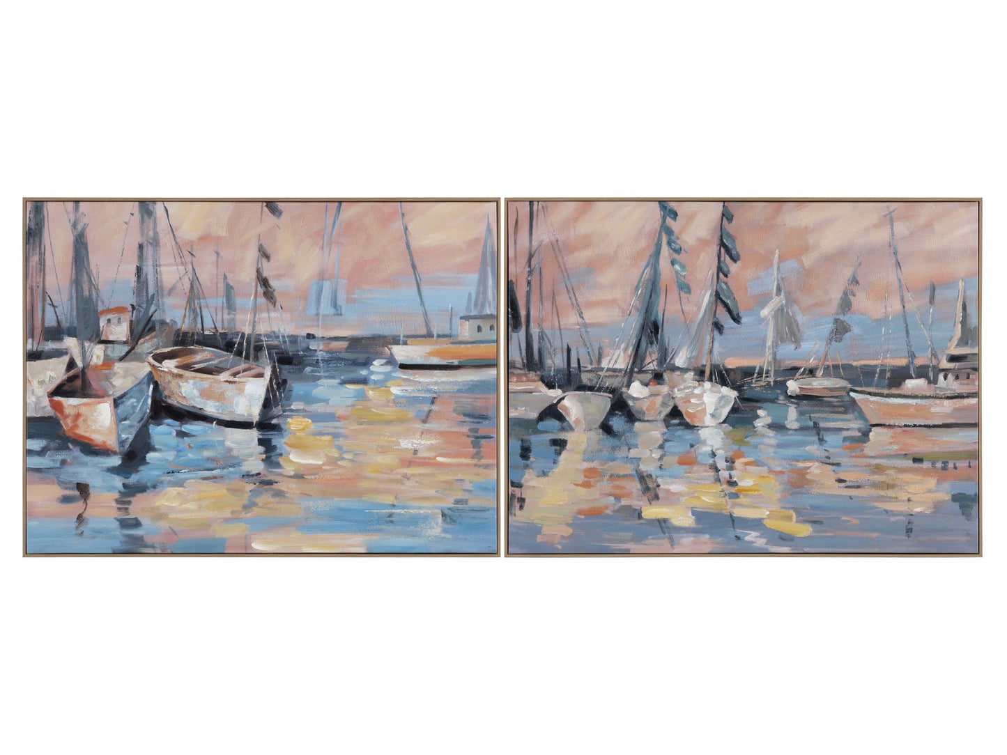 Myrtle Blue/Pink Canvas - Ornate Home
