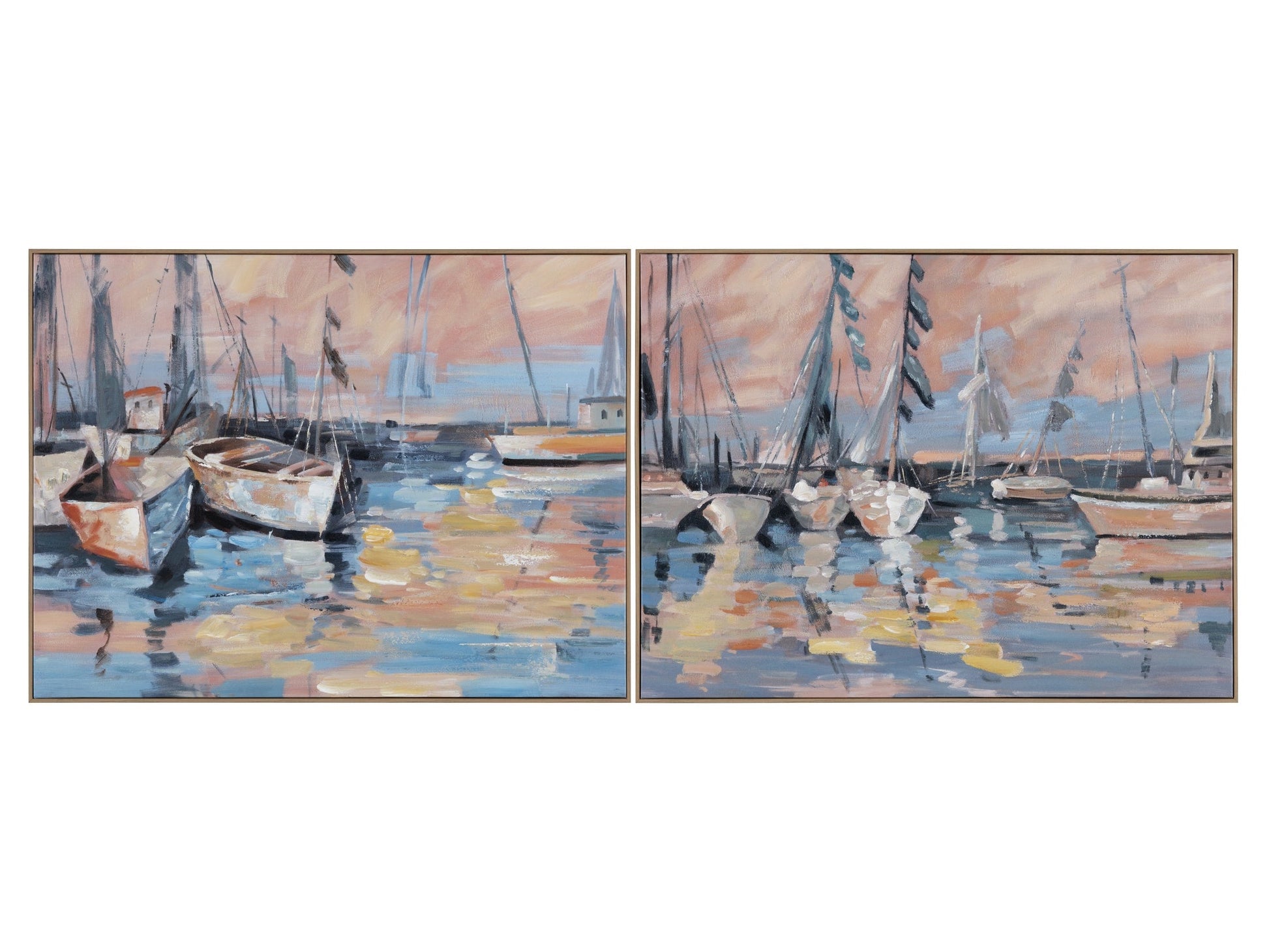 Myrtle Blue/Pink Canvas - Ornate Home
