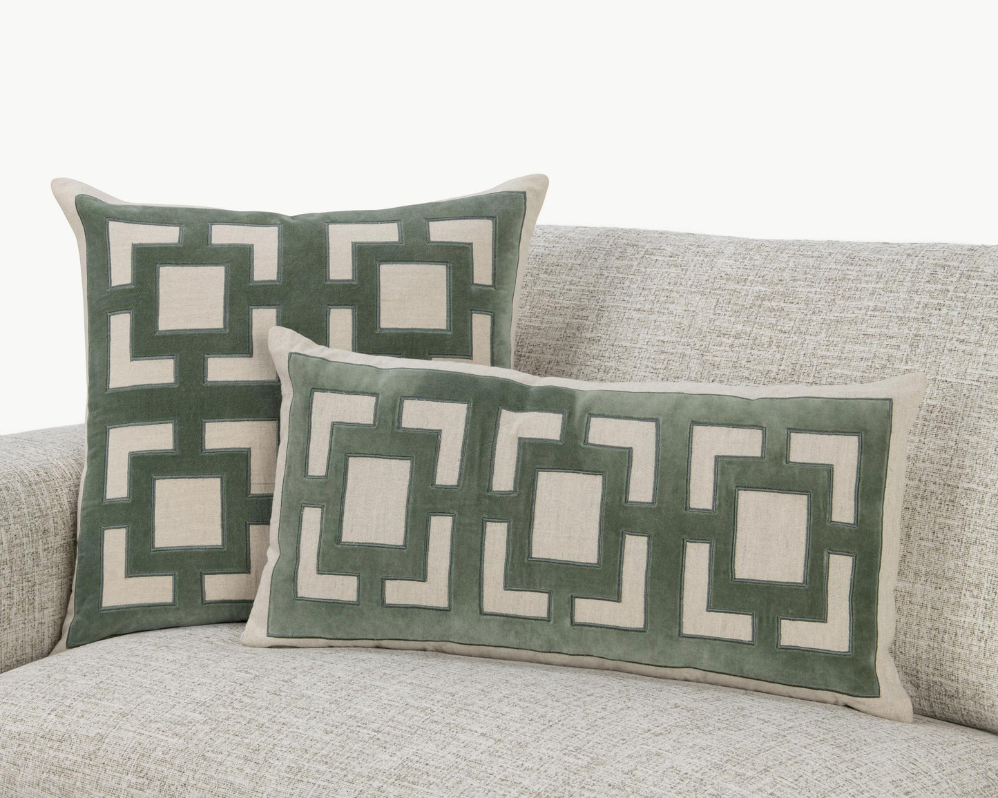 NV Corbin Jade Green 14x26 Throw Pillow (Set of 2) - Ornate Home