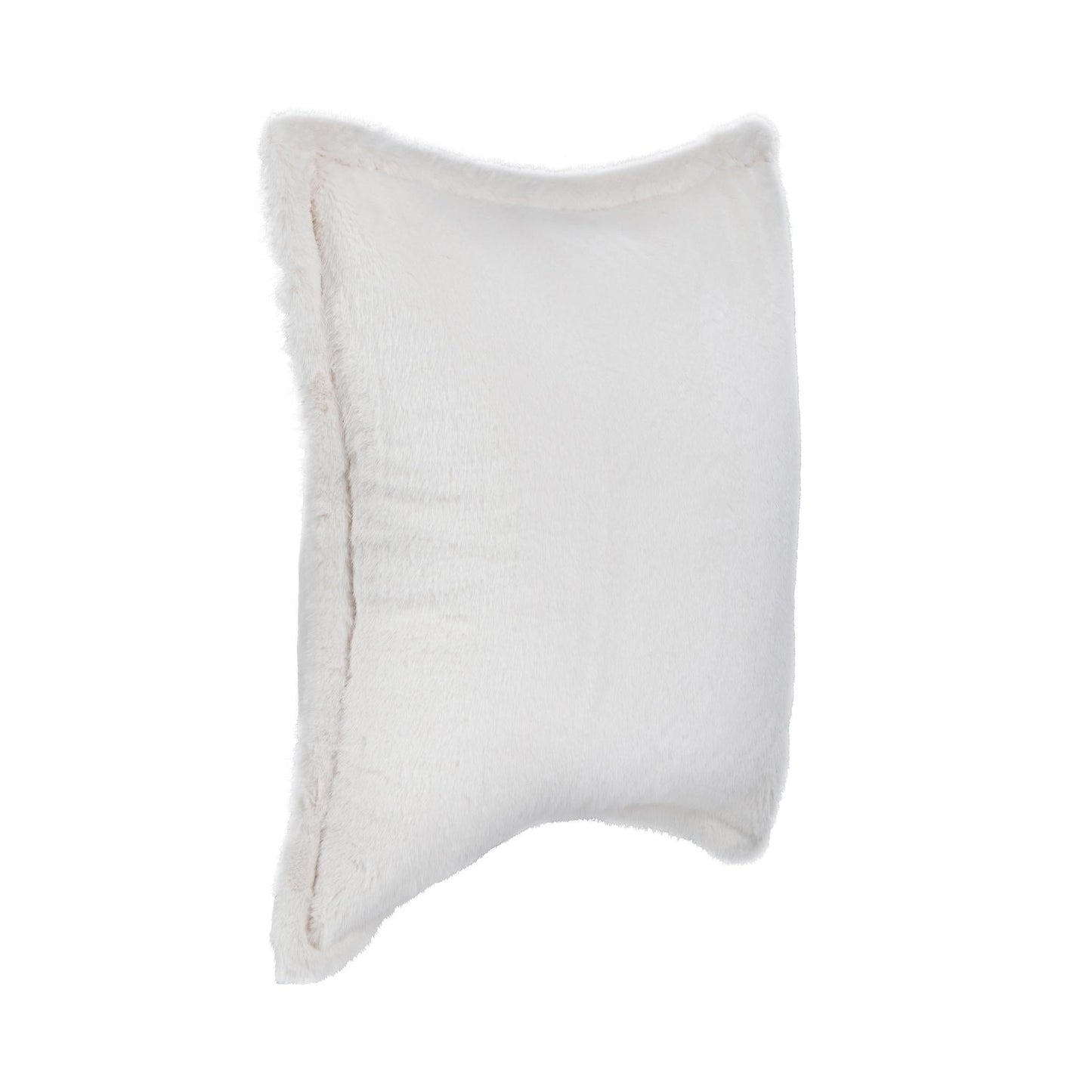 NV Taiga Ivory Faux Fur Multiple Sizes 22x22 Throw Pillow (Set of 2) - Ornate Home