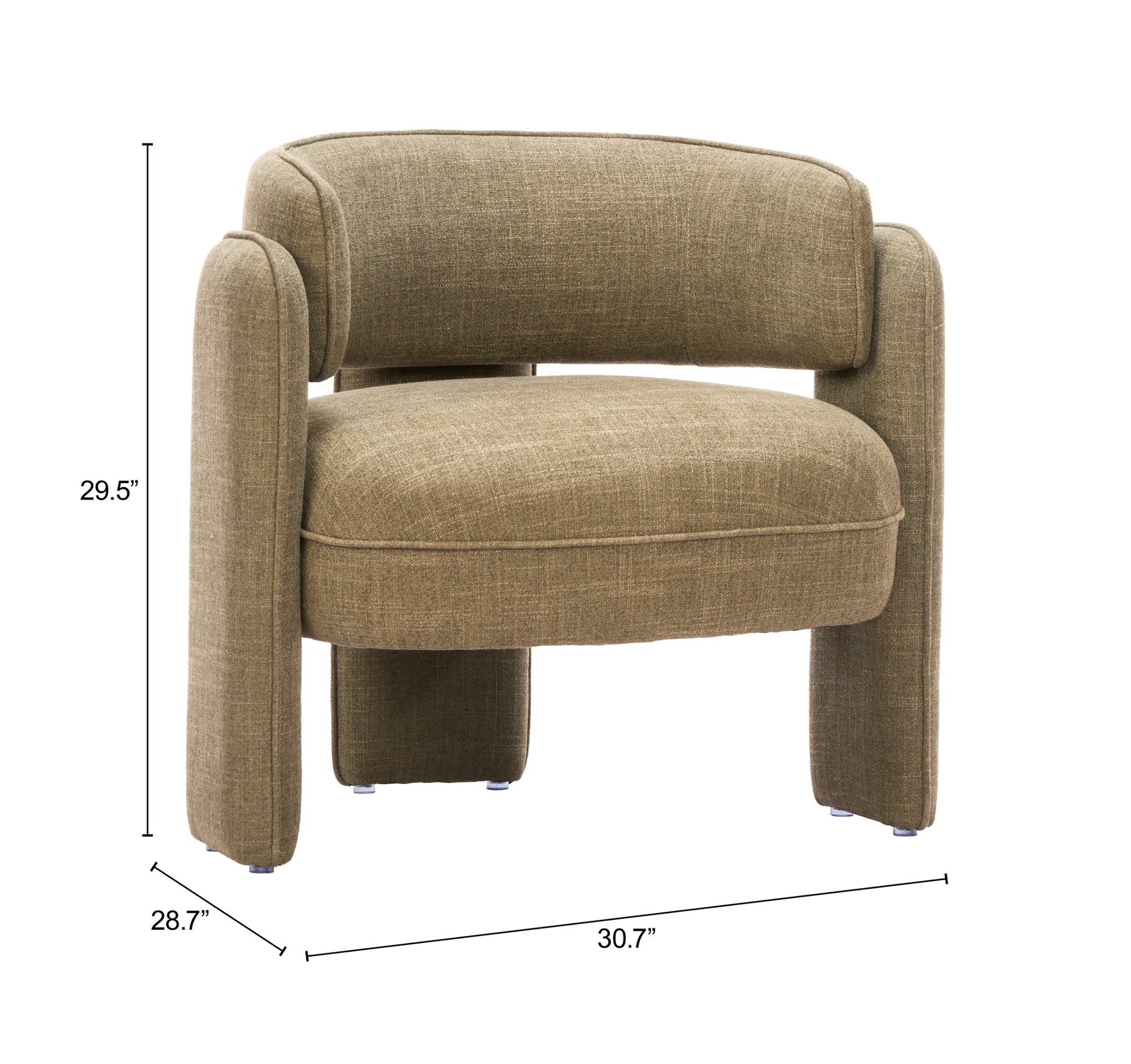 Naan Artichoke Green Accent Chair - Ornate Home