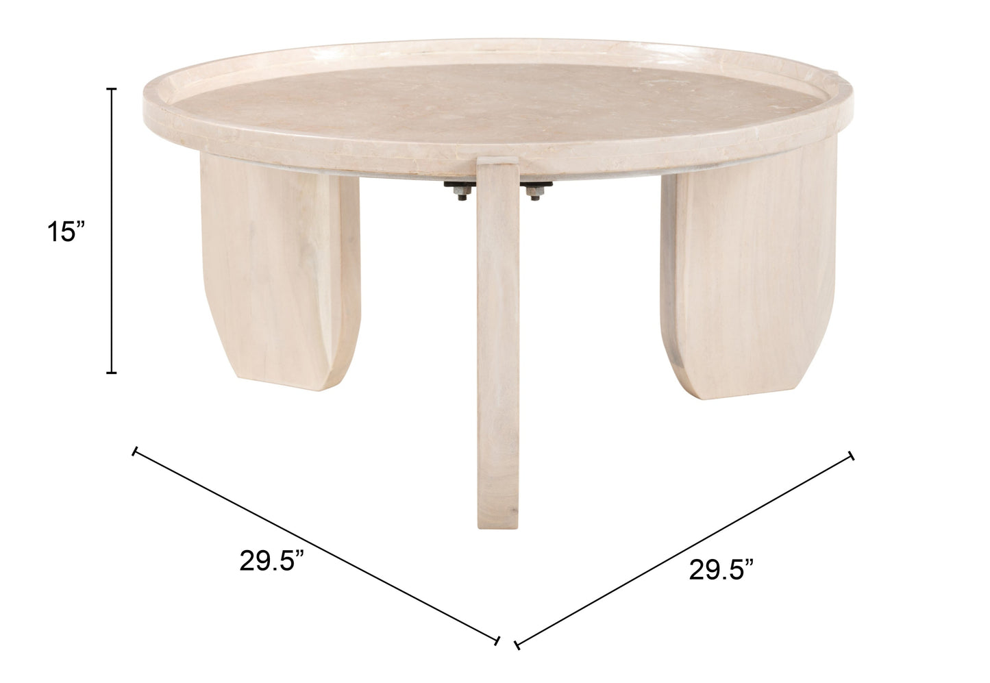 Nador Natural Coffee Table - Ornate Home