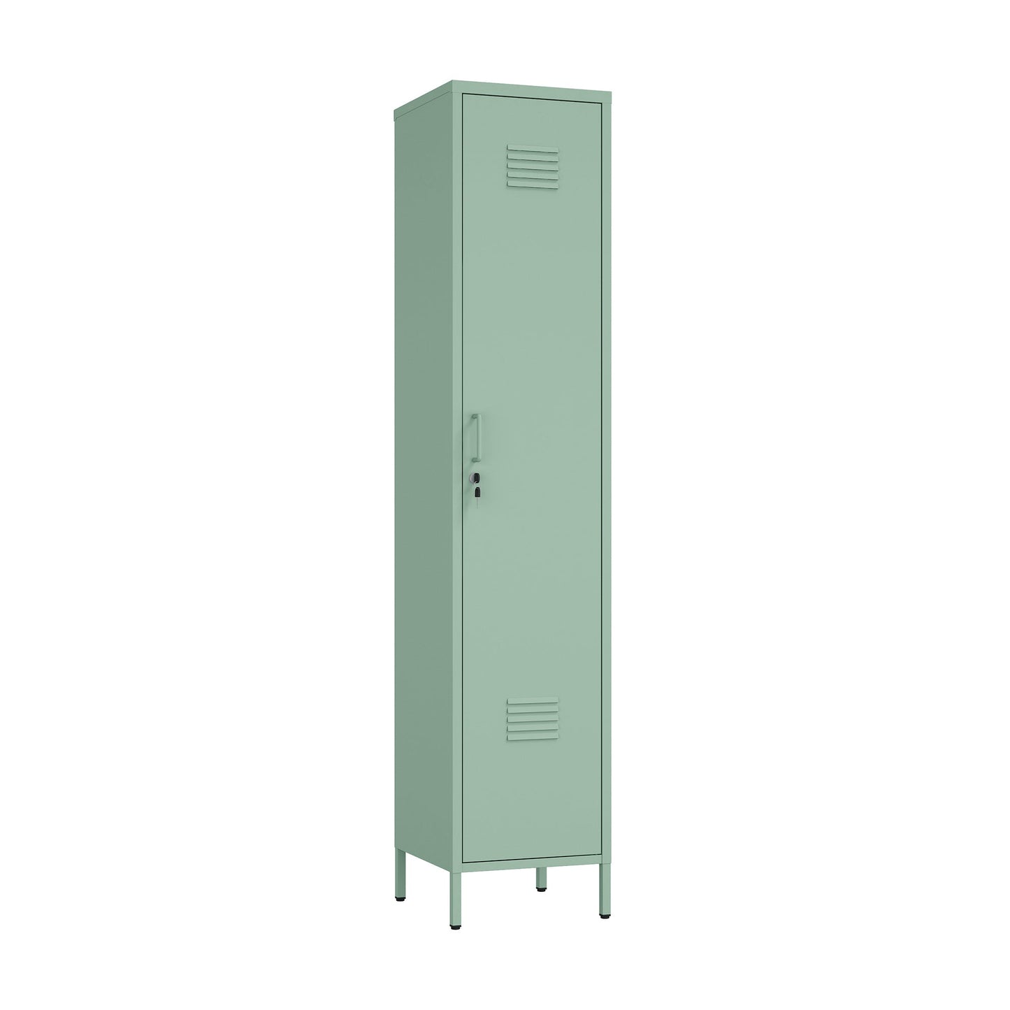 Naomi 15" Single Locker Storage Cabinet in Green - Ornate Home