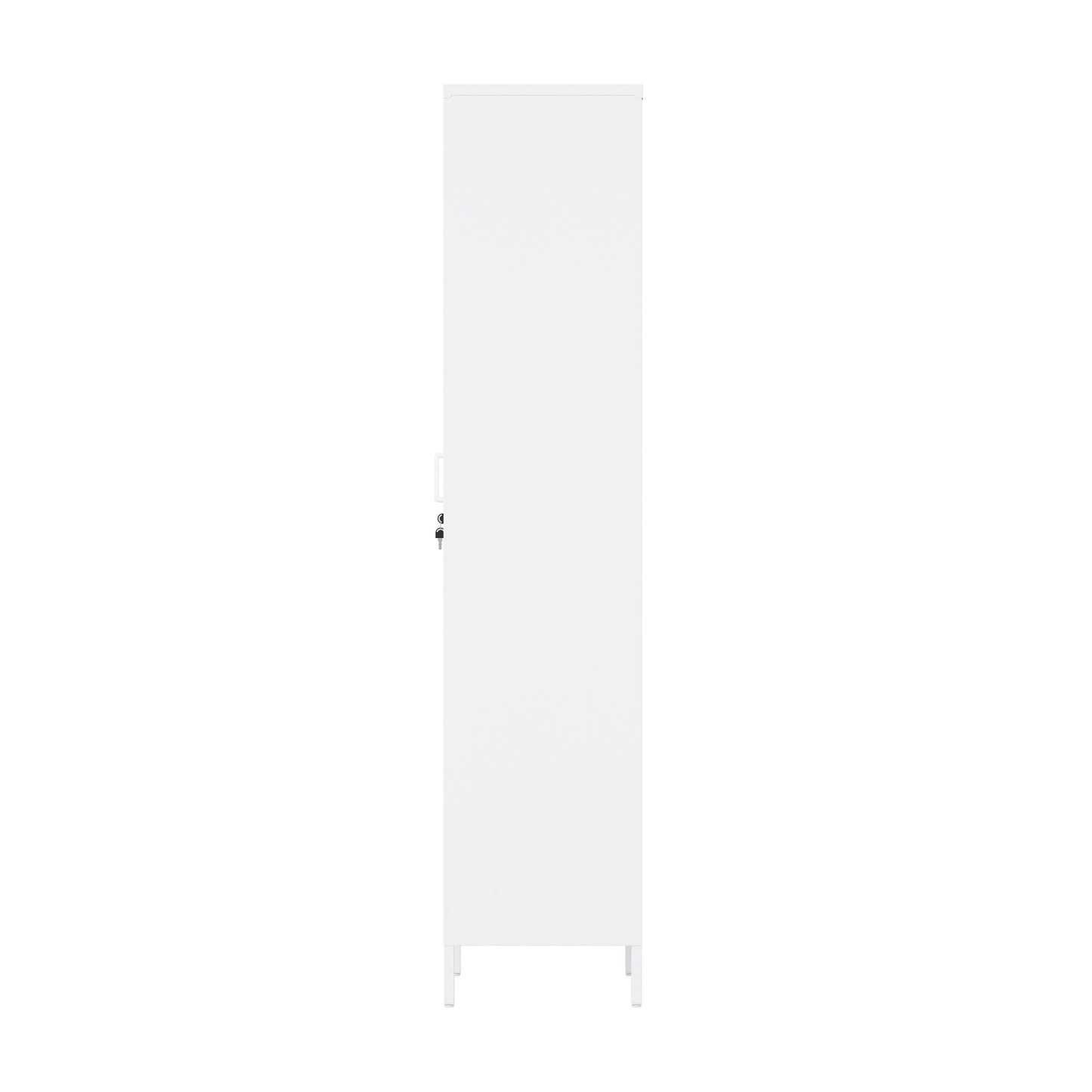 Naomi 15" Single Locker Storage Cabinet in White - Ornate Home