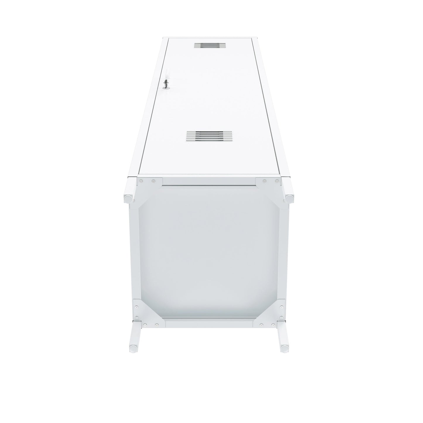 Naomi 15" Single Locker Storage Cabinet in White - Ornate Home
