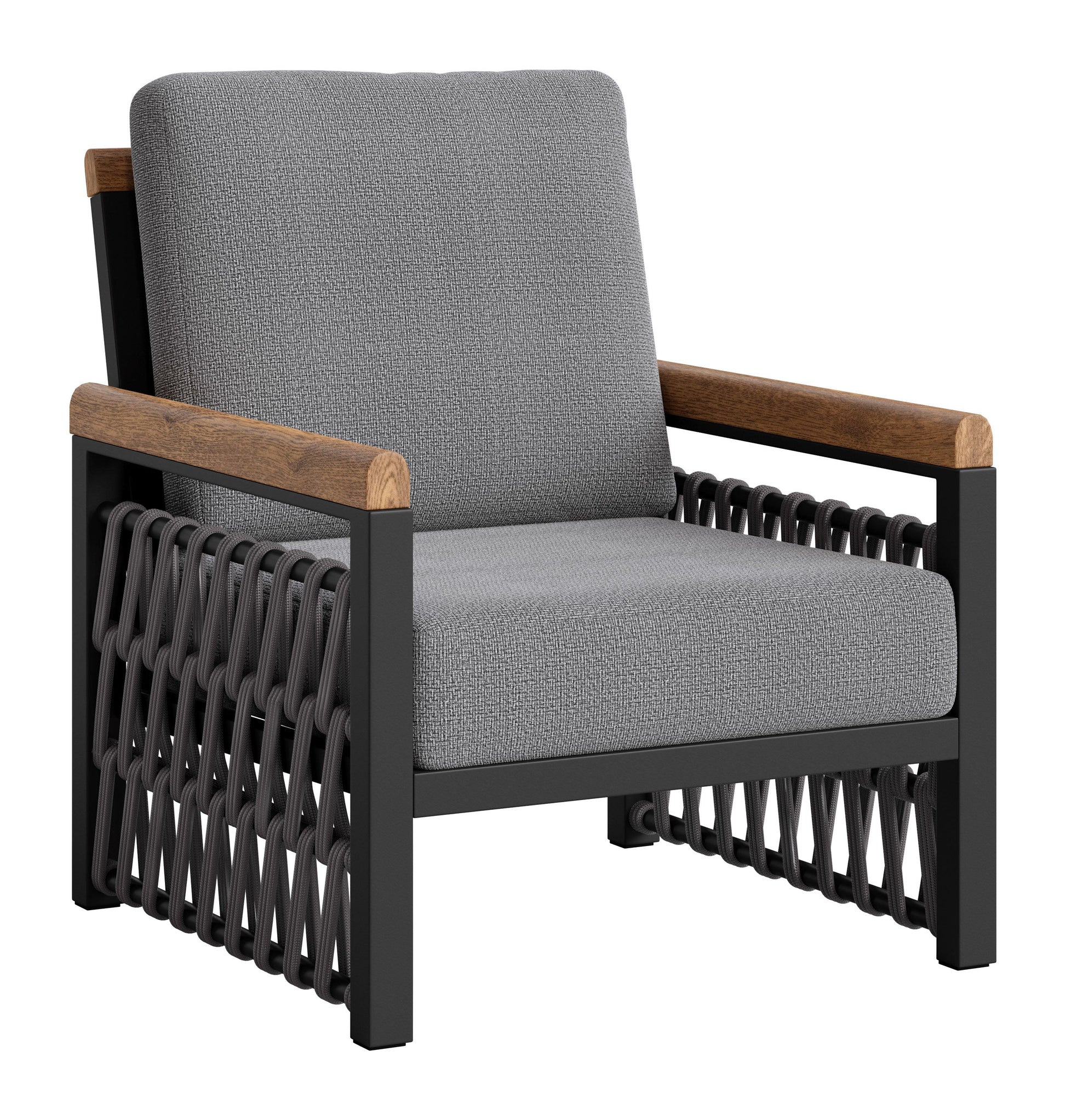 Naru Gray Outdoor Accent Chair - Ornate Home
