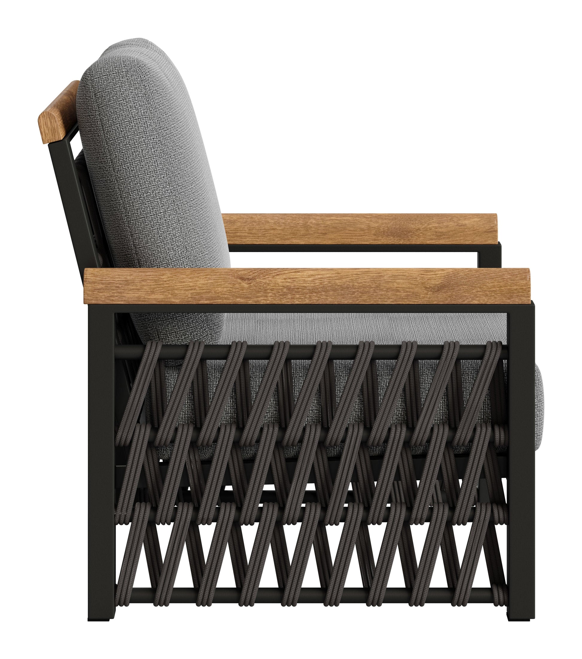 Naru Gray Outdoor Accent Chair - Ornate Home