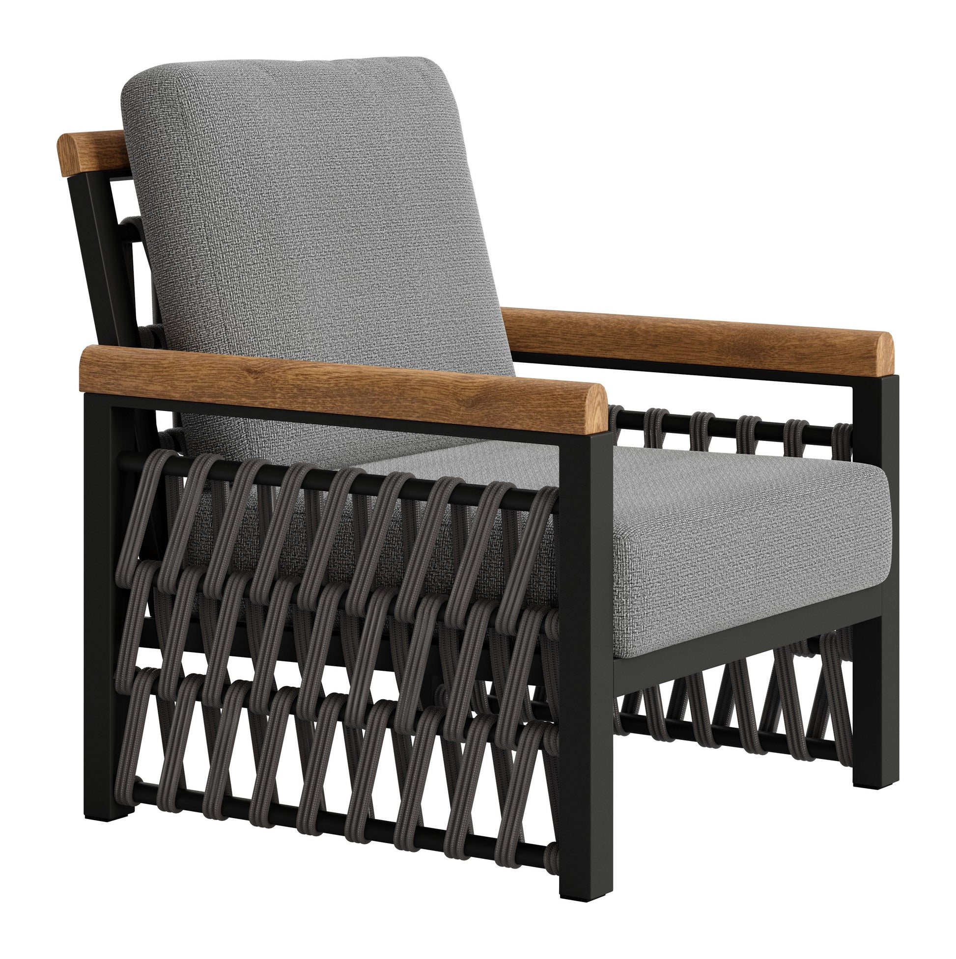 Naru Gray Outdoor Accent Chair - Ornate Home