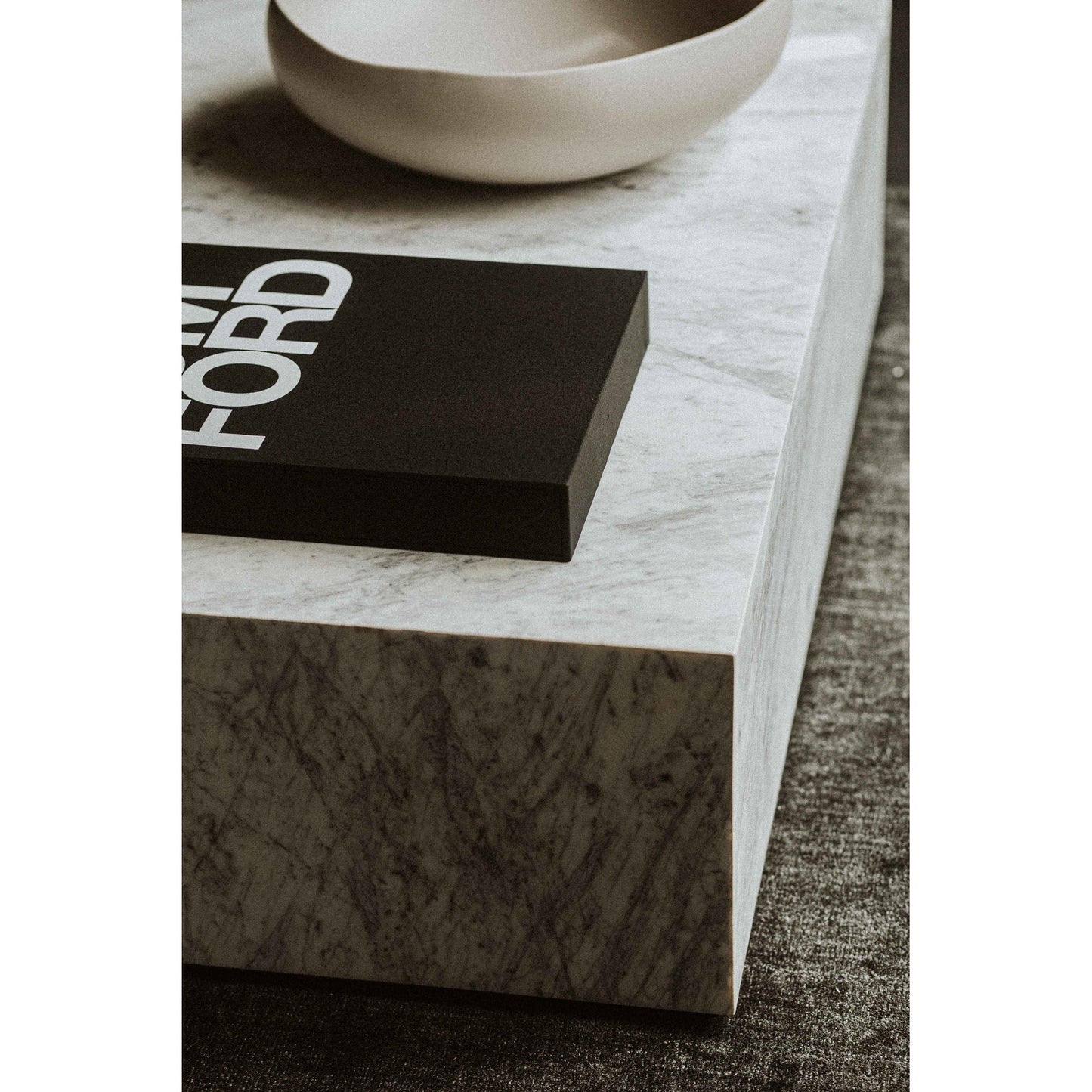 Nash White Coffee Table - Ornate Home