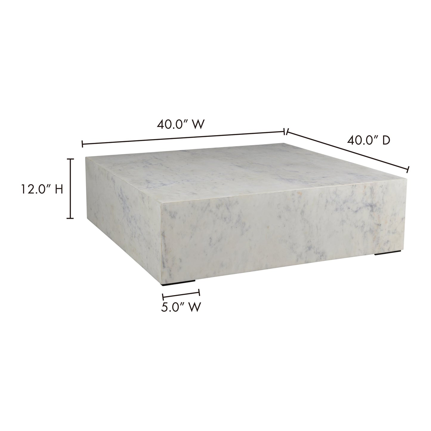 Nash White Coffee Table - Ornate Home