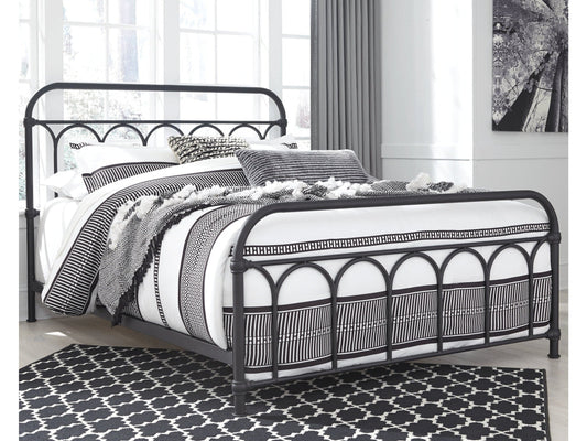 Nashburg Queen Metal Bed- Viva Furn