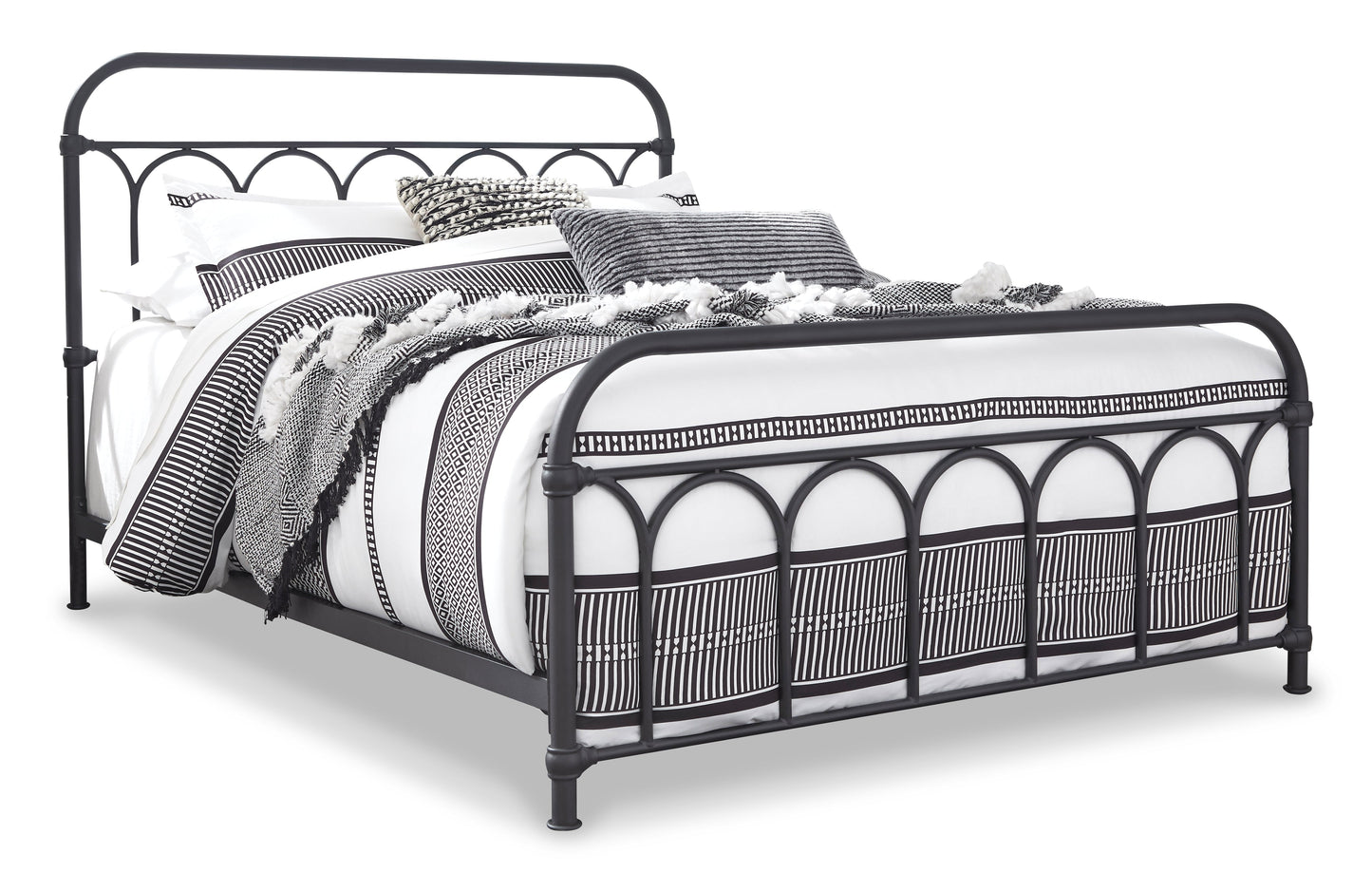 Nashburg Queen Metal Bed- Viva Furn