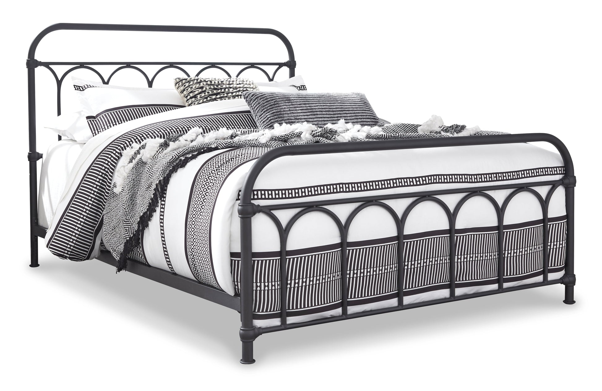 Nashburg Queen Metal Bed- Viva Furn