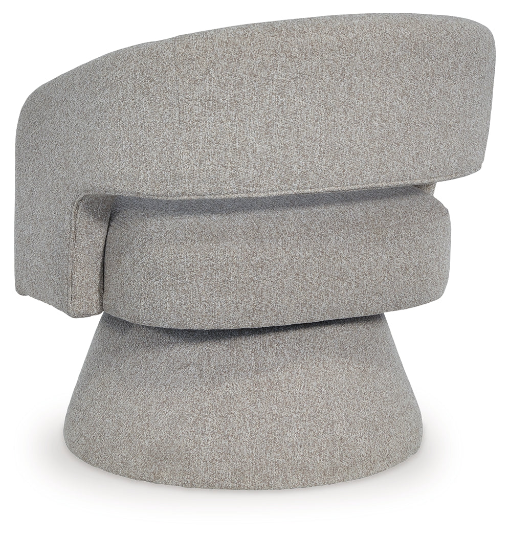 Nashkins Pebble Swivel Accent Chair- Viva Furn