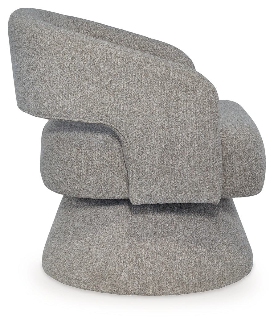 Nashkins Pebble Swivel Accent Chair- Viva Furn