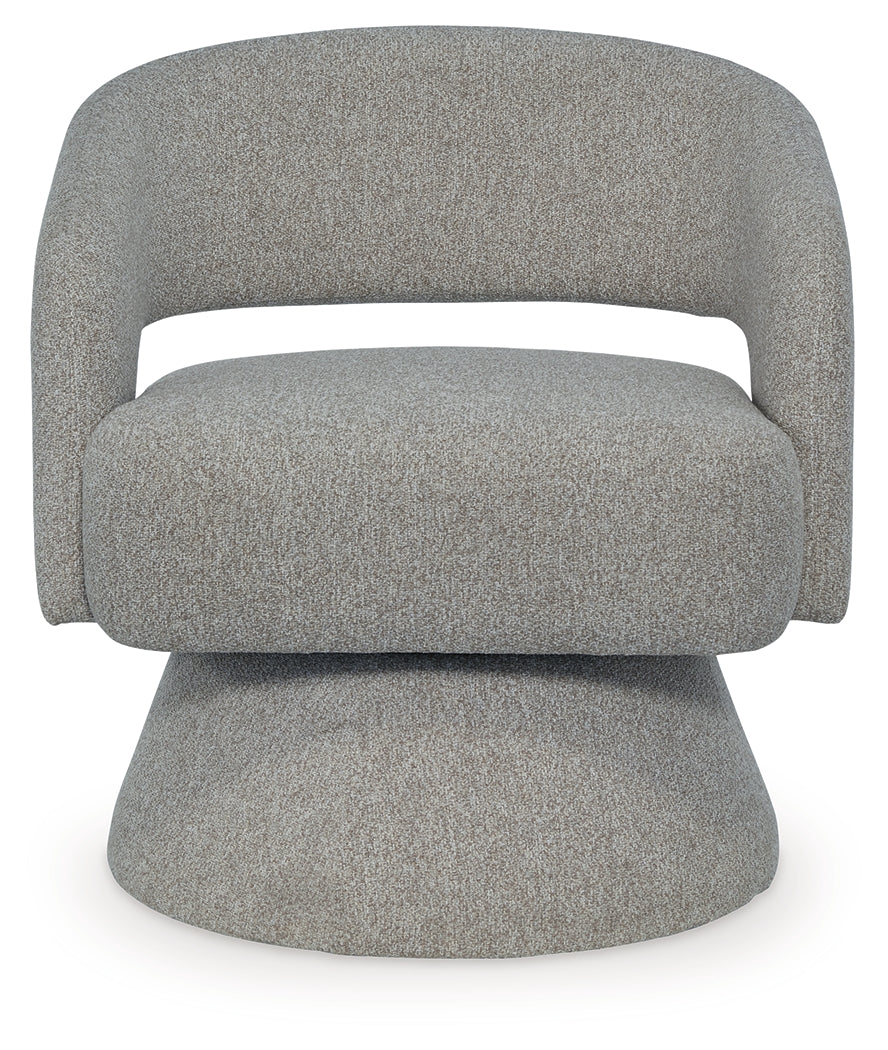 Nashkins Pebble Swivel Accent Chair- Viva Furn