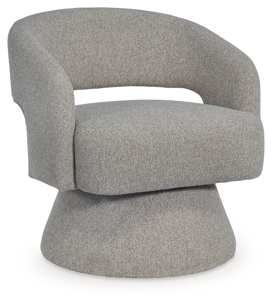 Nashkins Pebble Swivel Accent Chair- Viva Furn