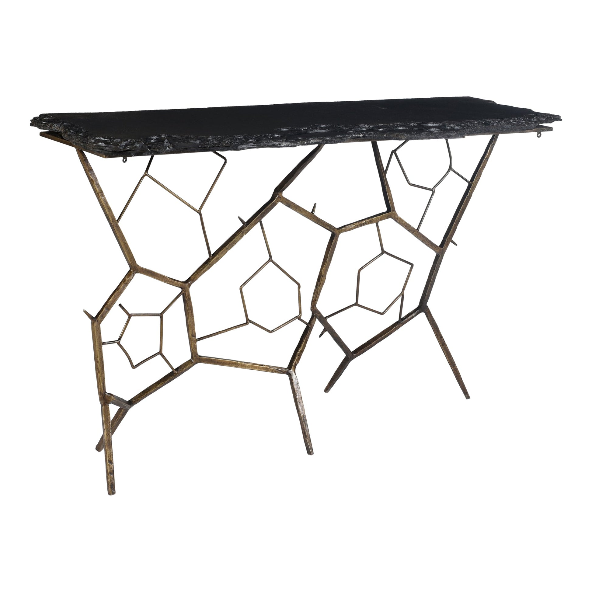 Nate Dark Grey Console Table - Ornate Home