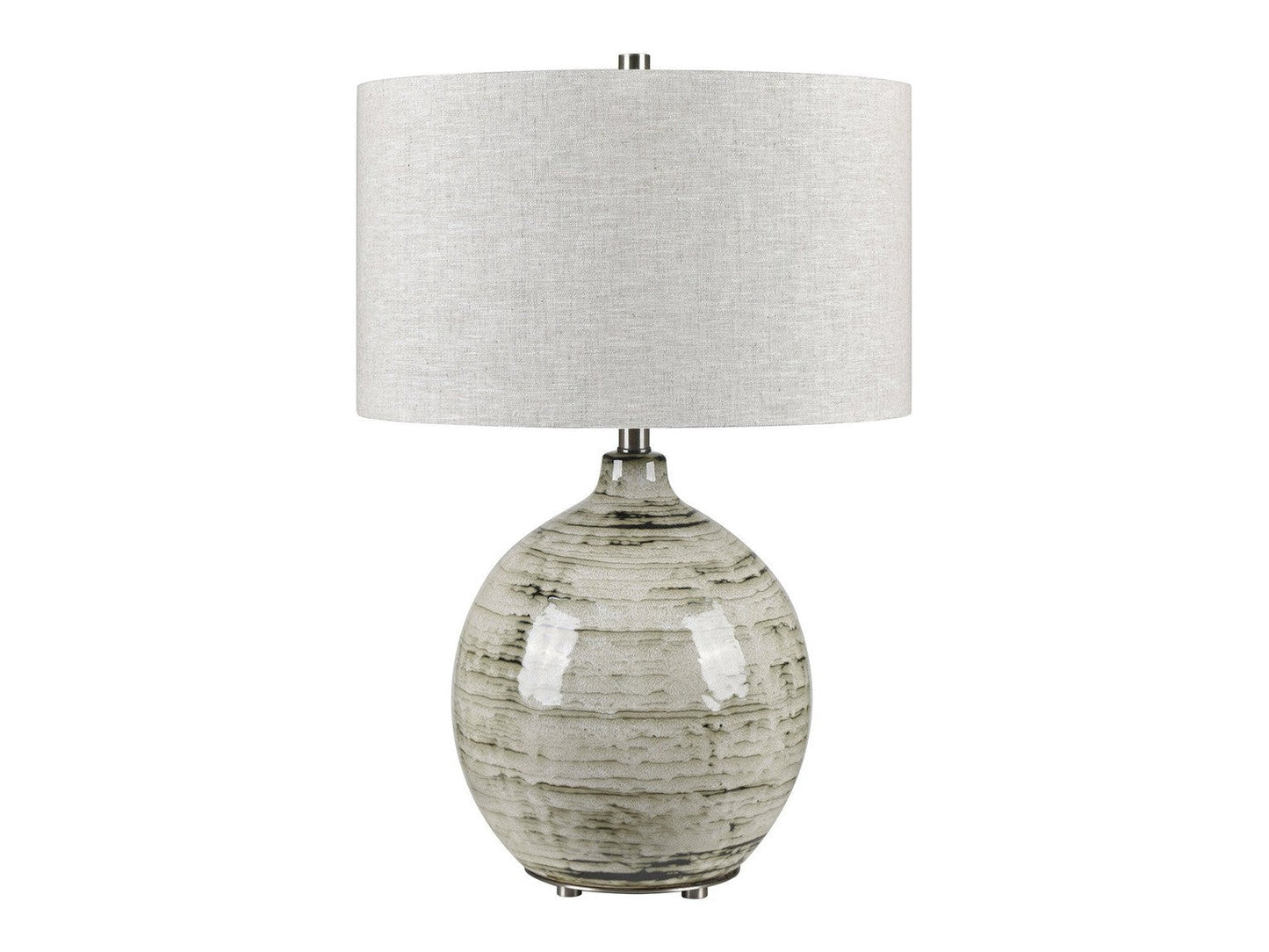 Nathaniel Grey/Silver Table Lamp - Ornate Home