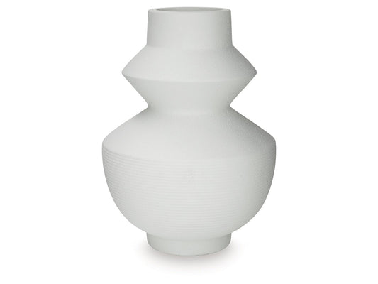 Naveen White Vase- Viva Furn