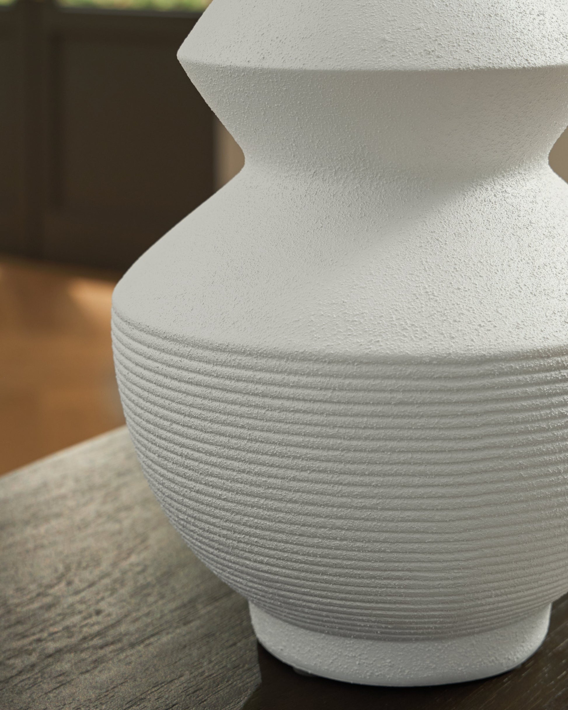 Naveen White Vase- Viva Furn