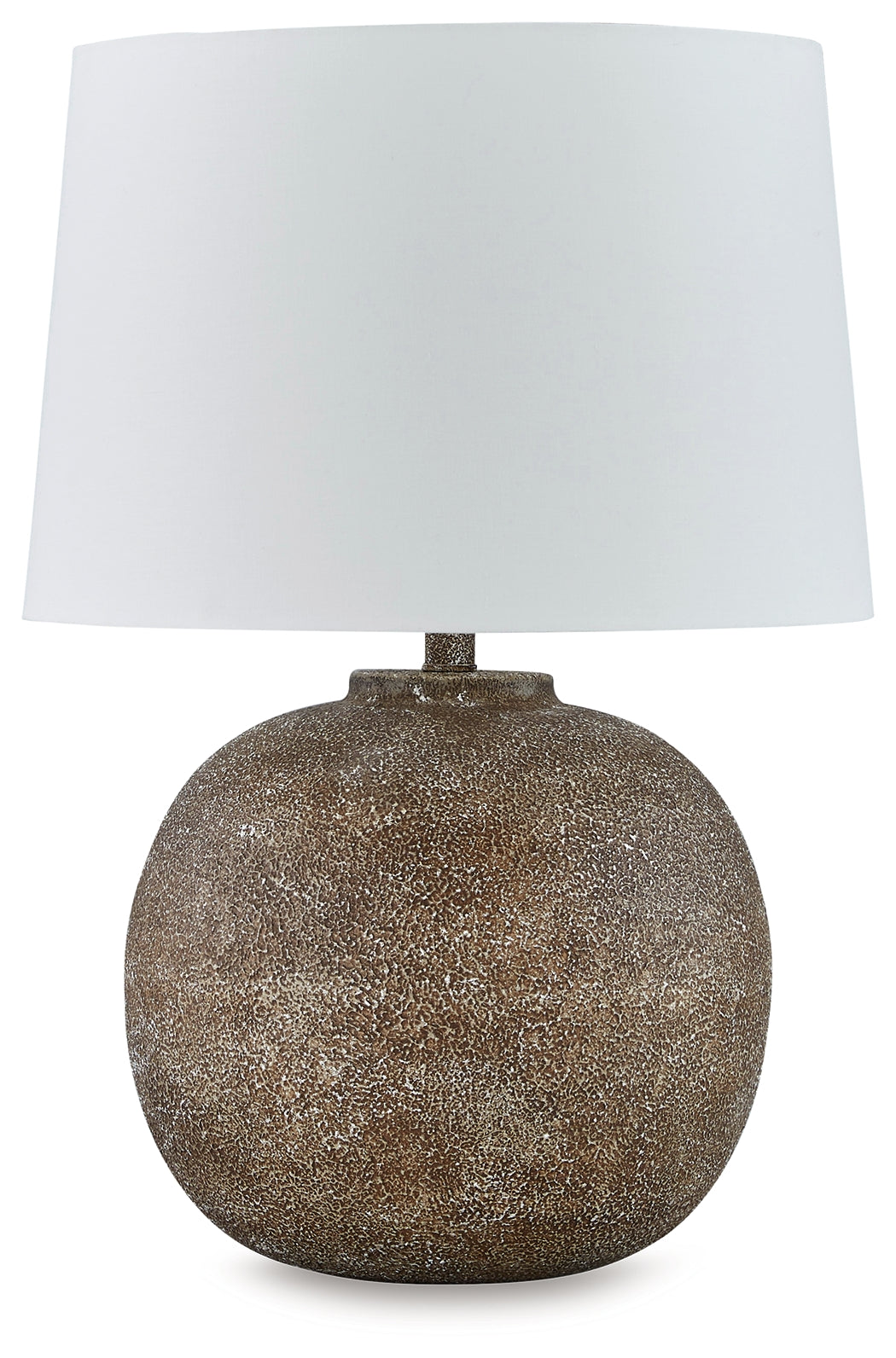 Neavesboro Antique Brown/White 2-Piece Lamp Set- Viva Furn