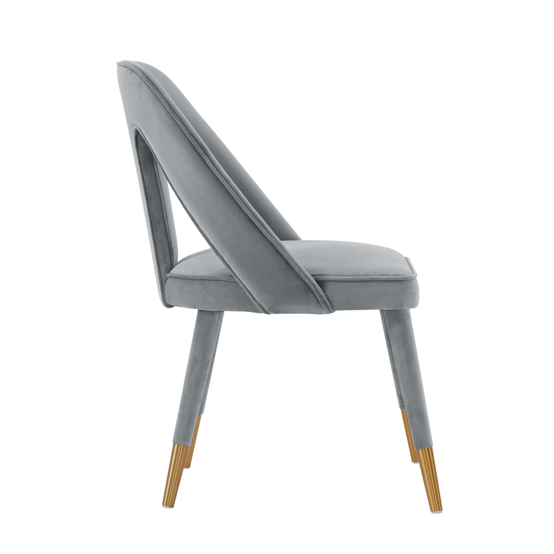 Neda Dining Chair in Grey (set of 2) - Ornate Home