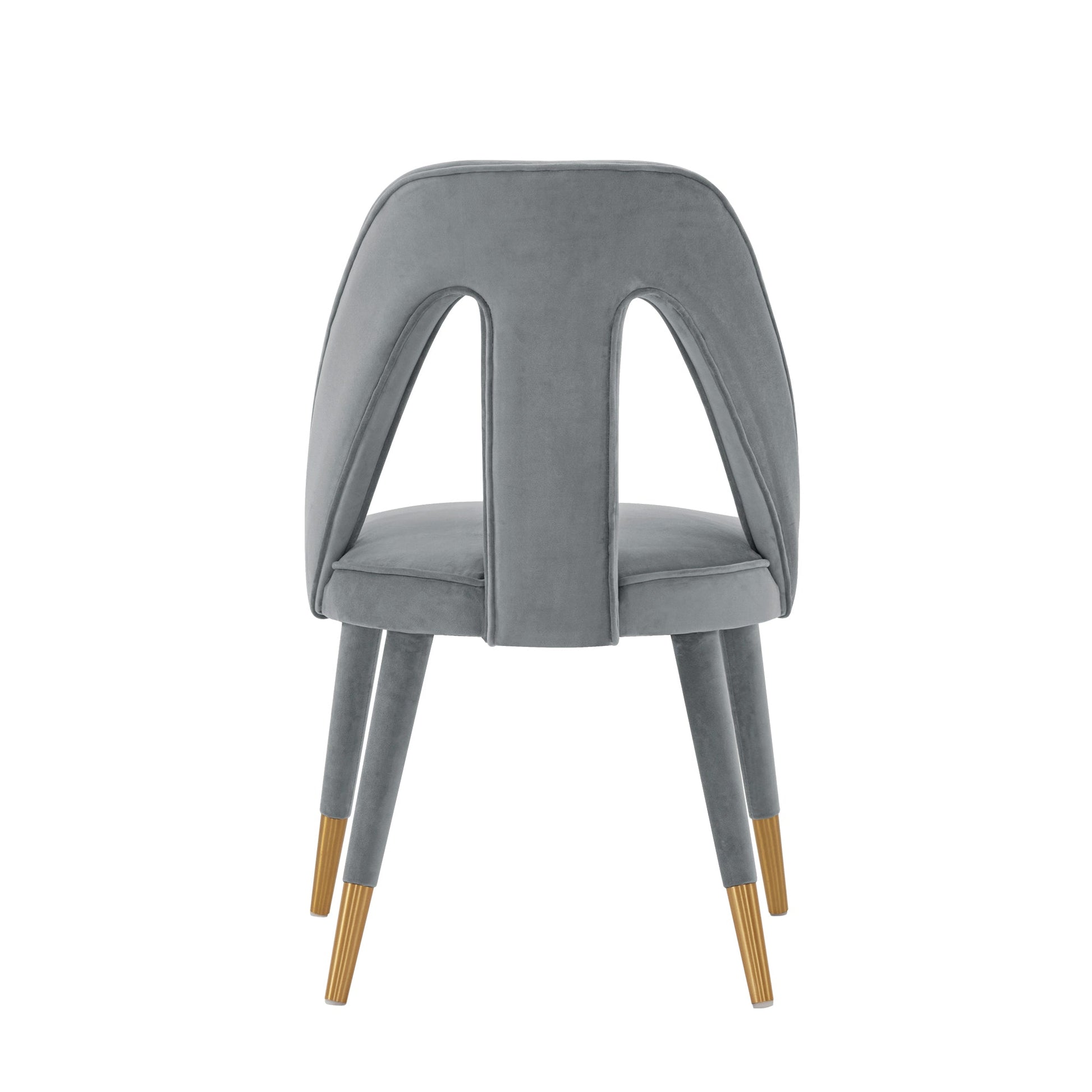 Neda Dining Chair in Grey (set of 2) - Ornate Home