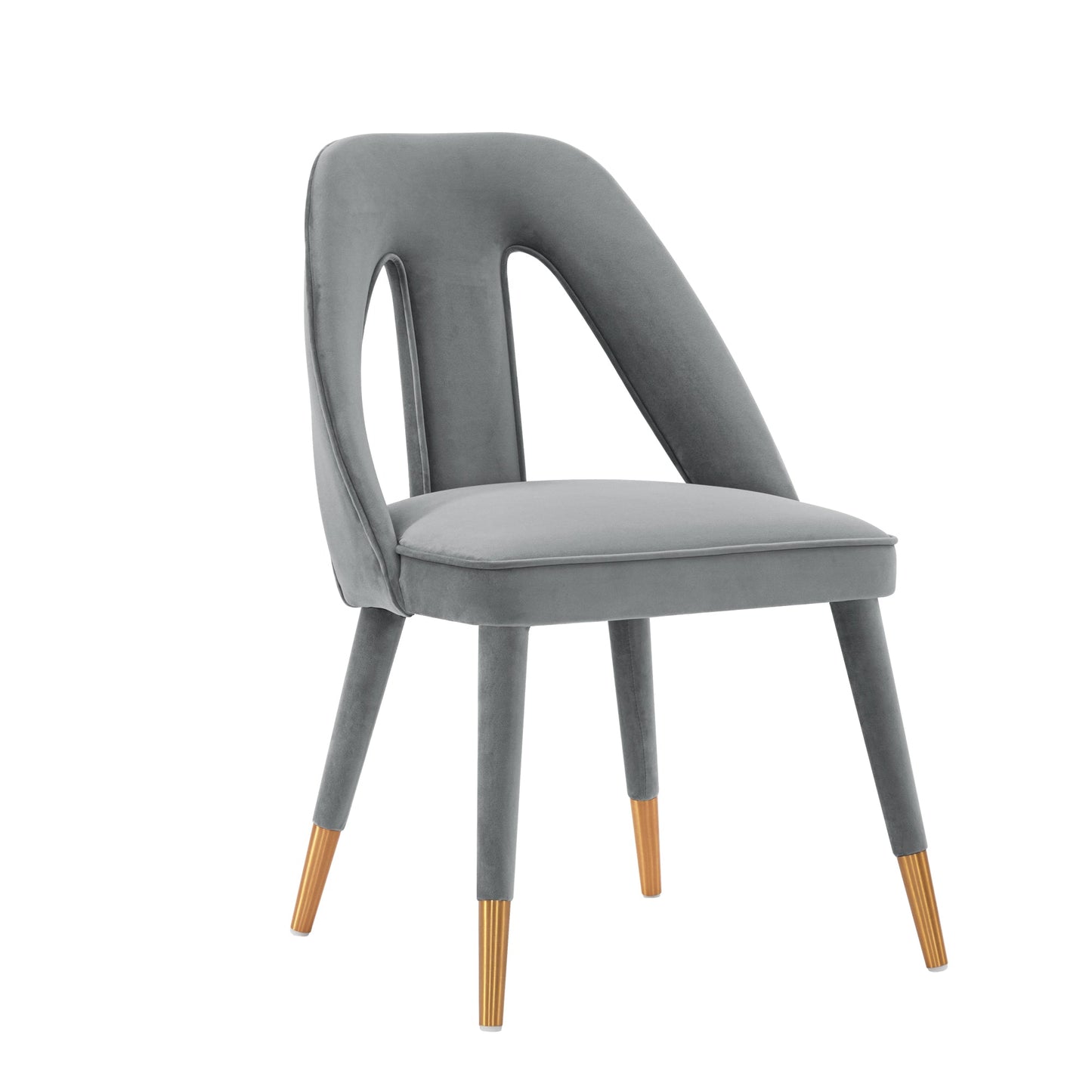 Neda Dining Chair in Grey (set of 2) - Ornate Home