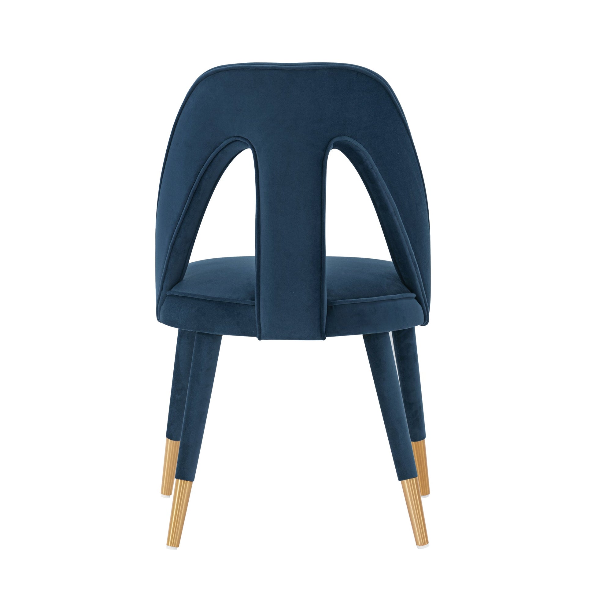 Neda Dining Chair in Midnight Blue (set of 2) - Ornate Home