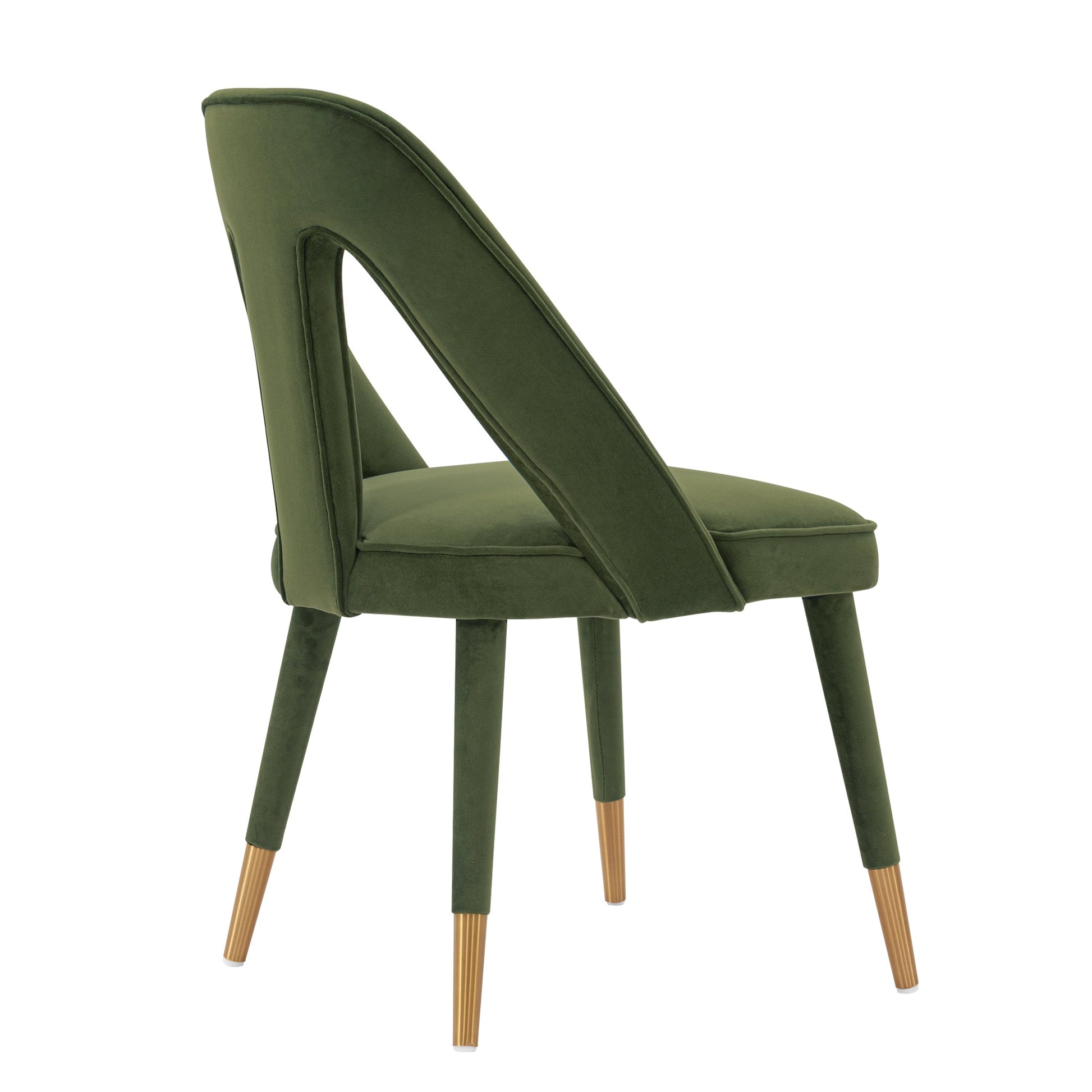 Neda Dining Chair in Olive Green (set of 2) - Ornate Home