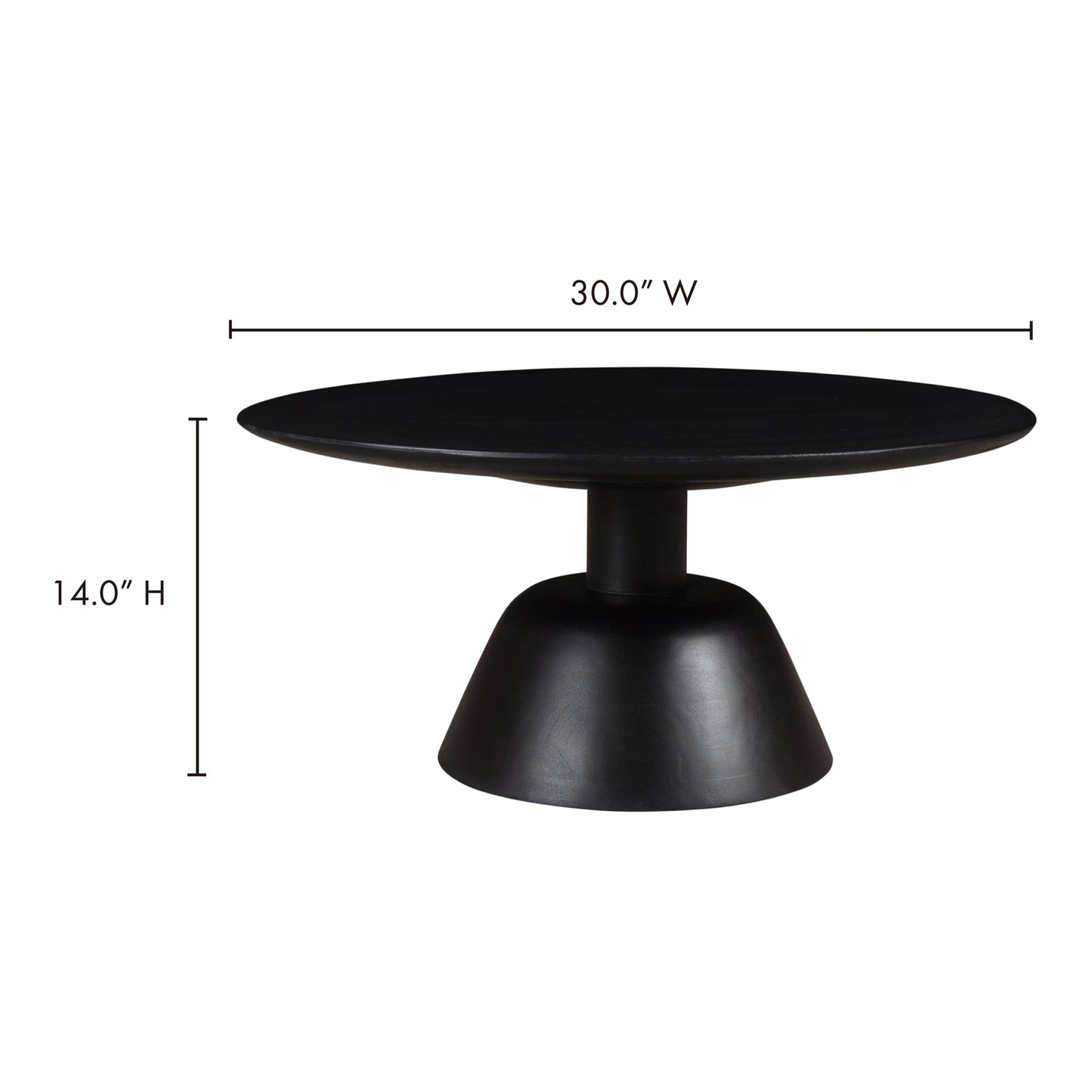Nels Black Coffee Table - Ornate Home
