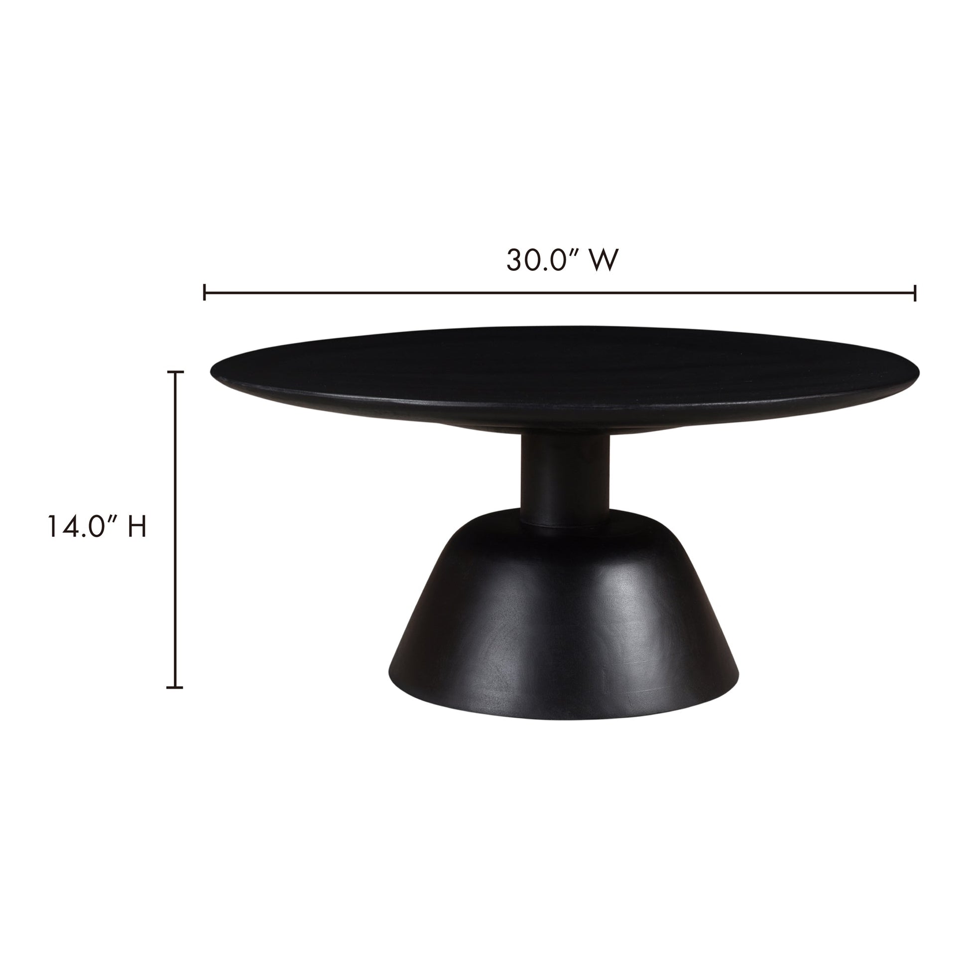 Nels Black Coffee Table - Ornate Home