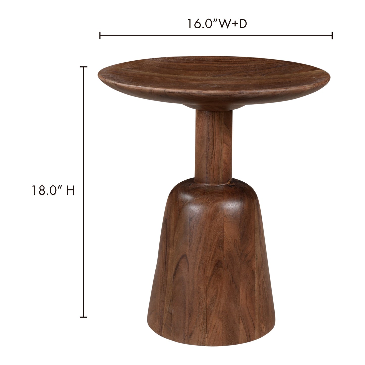 Nels Dark Brown End Table - Ornate Home