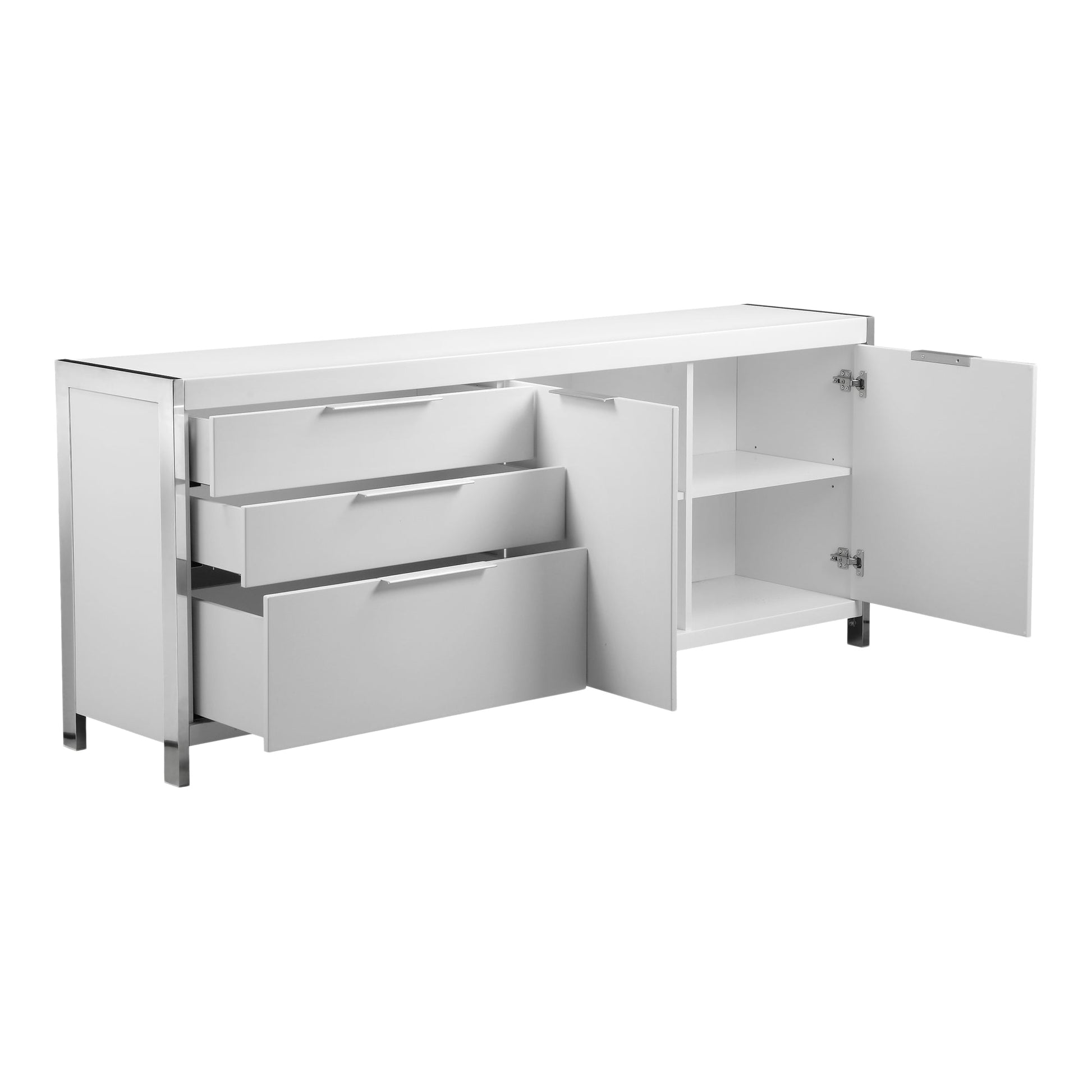 Neo White Sideboard - Ornate Home