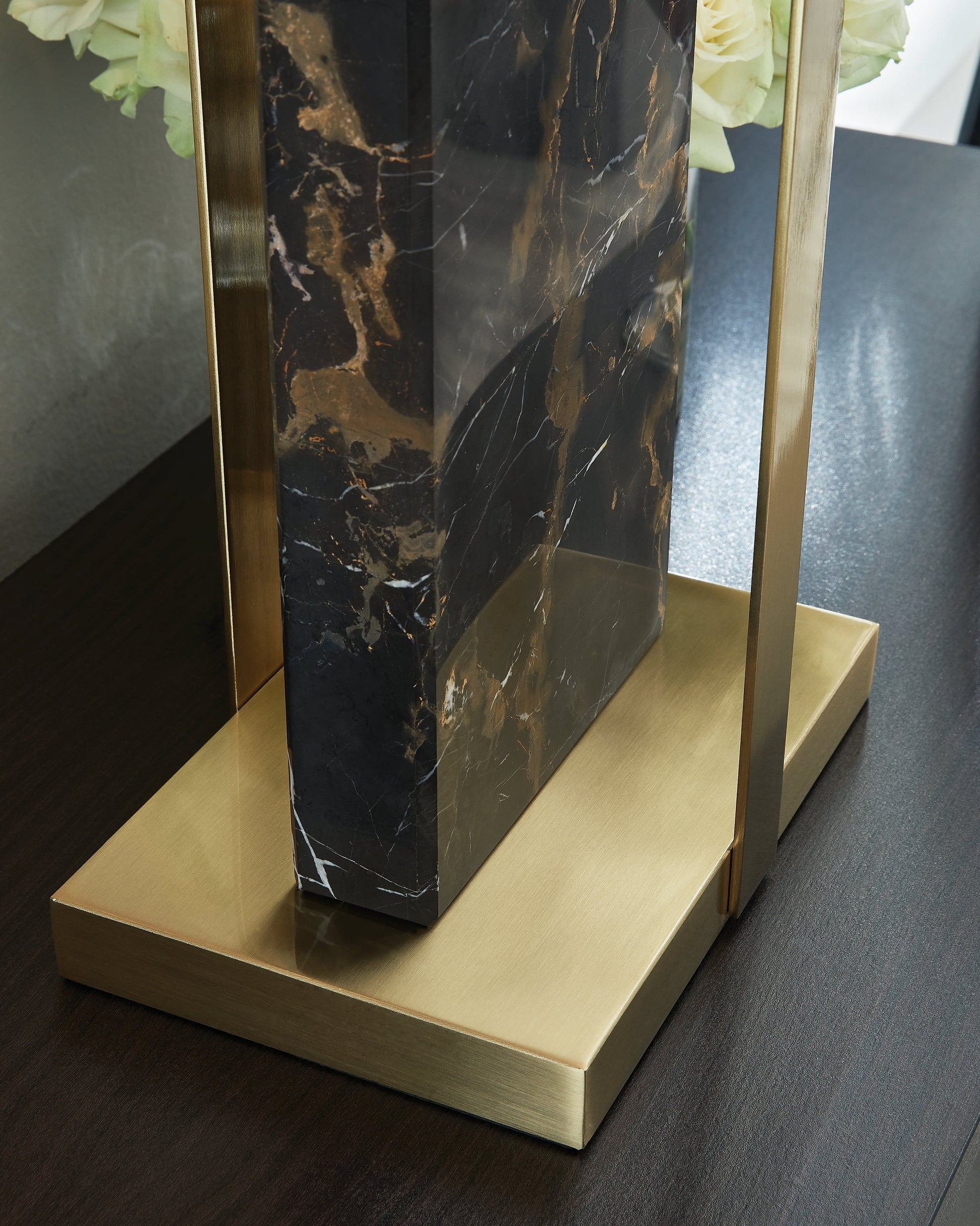Neonish Black/Gold Table Lamp- Viva Furn