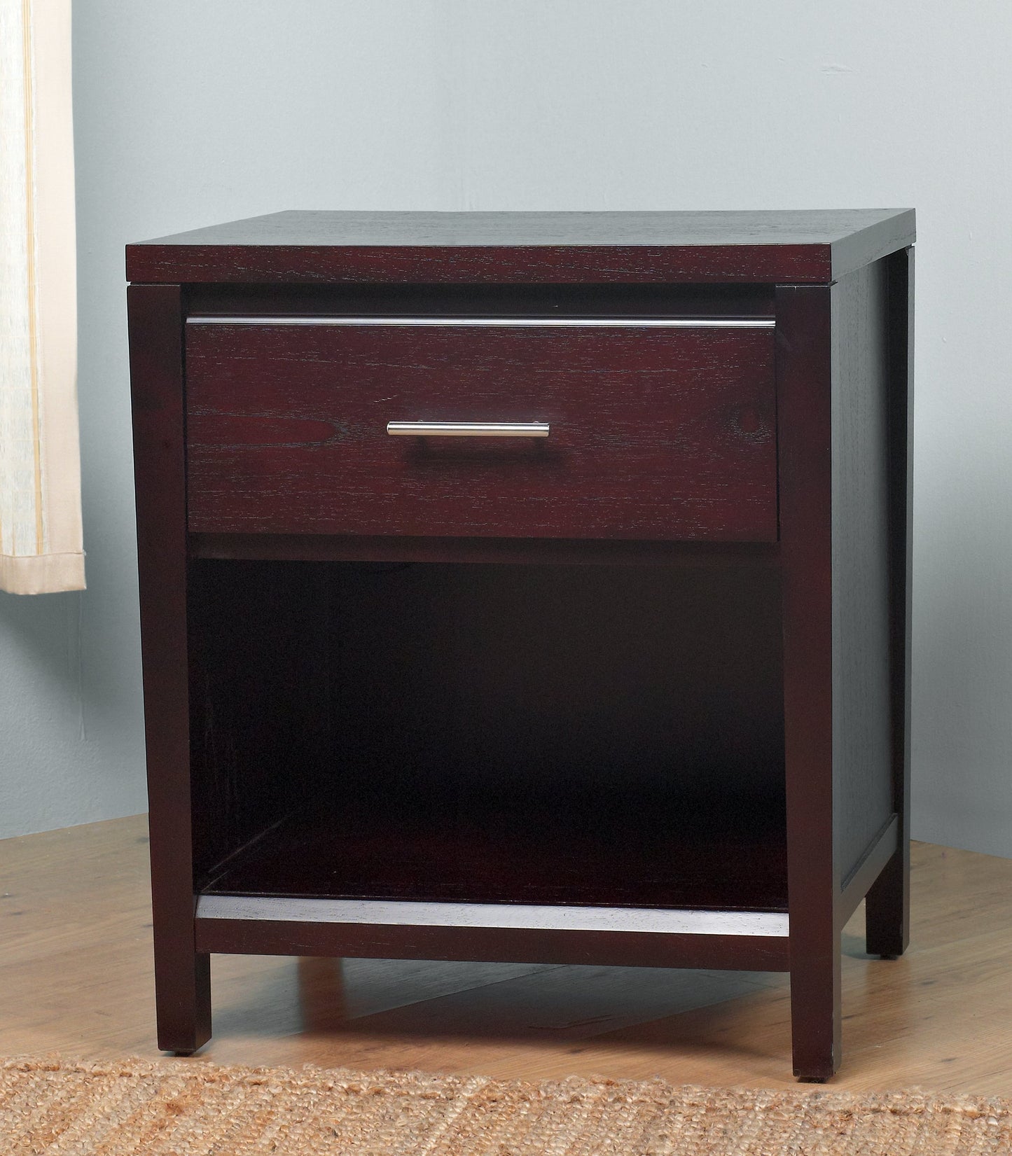 Nevis Charging Station Nightstand in Espresso - Ornate Home