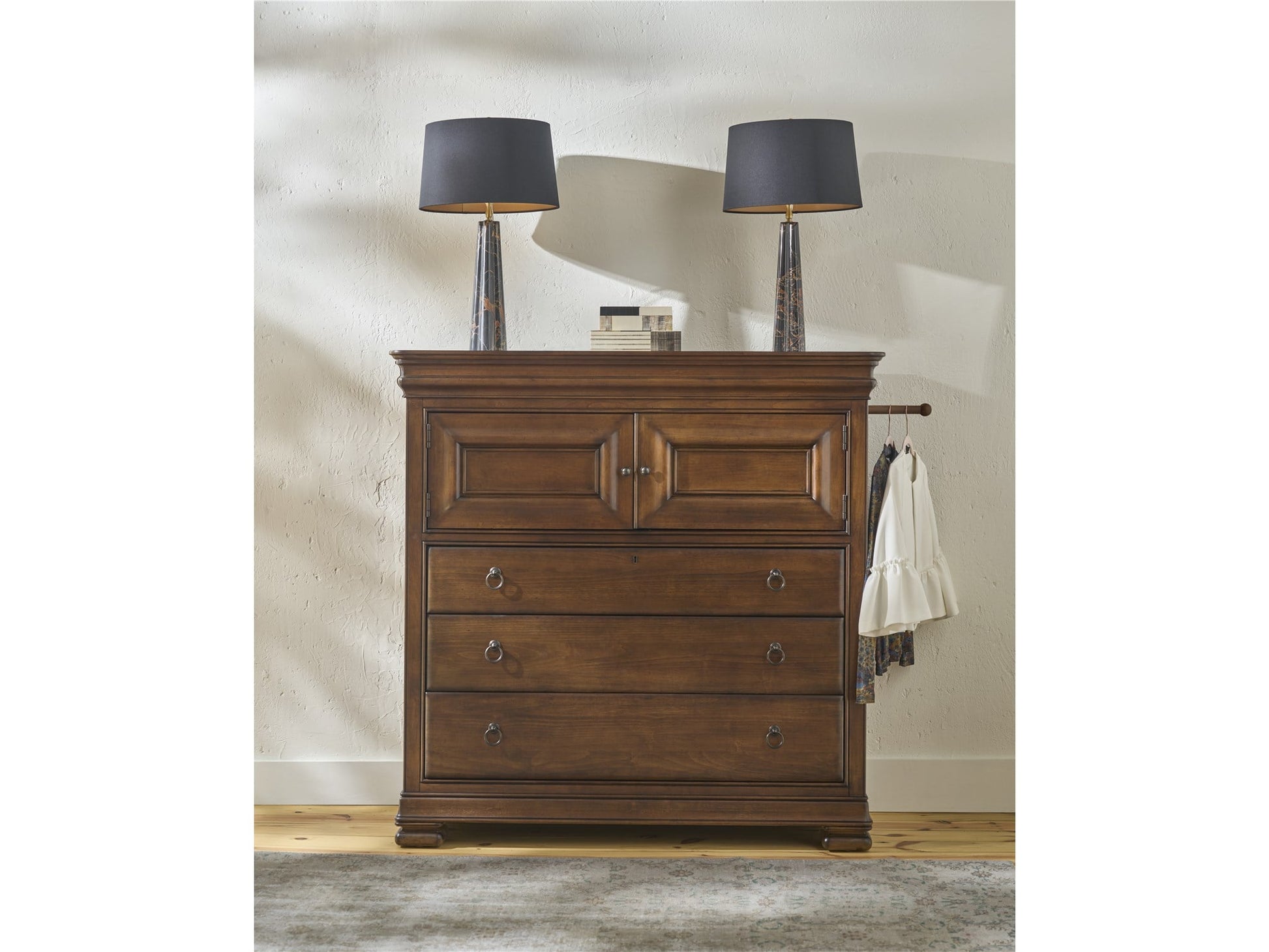 New Lou Cognac Dressing Chest - Ornate Home