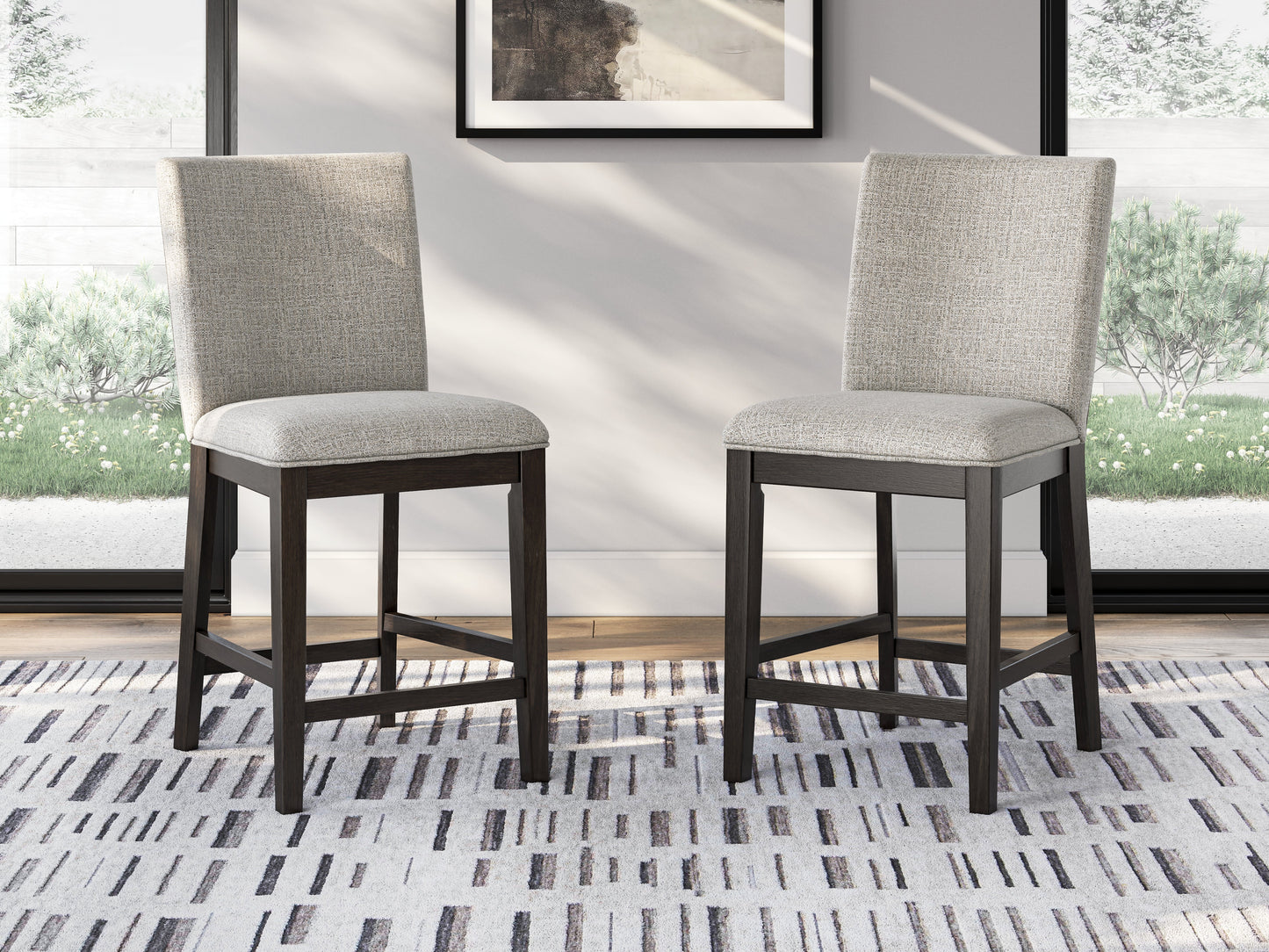 Neymorton Counter Height Barstool (Set of 2)- Viva Furn