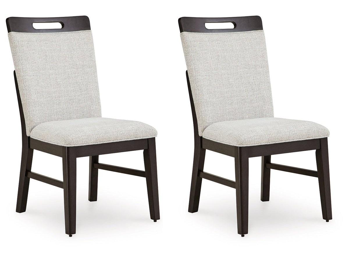 Neymorton Light Gray/Brown Dining Chair (Set of 2) - Ornate Home