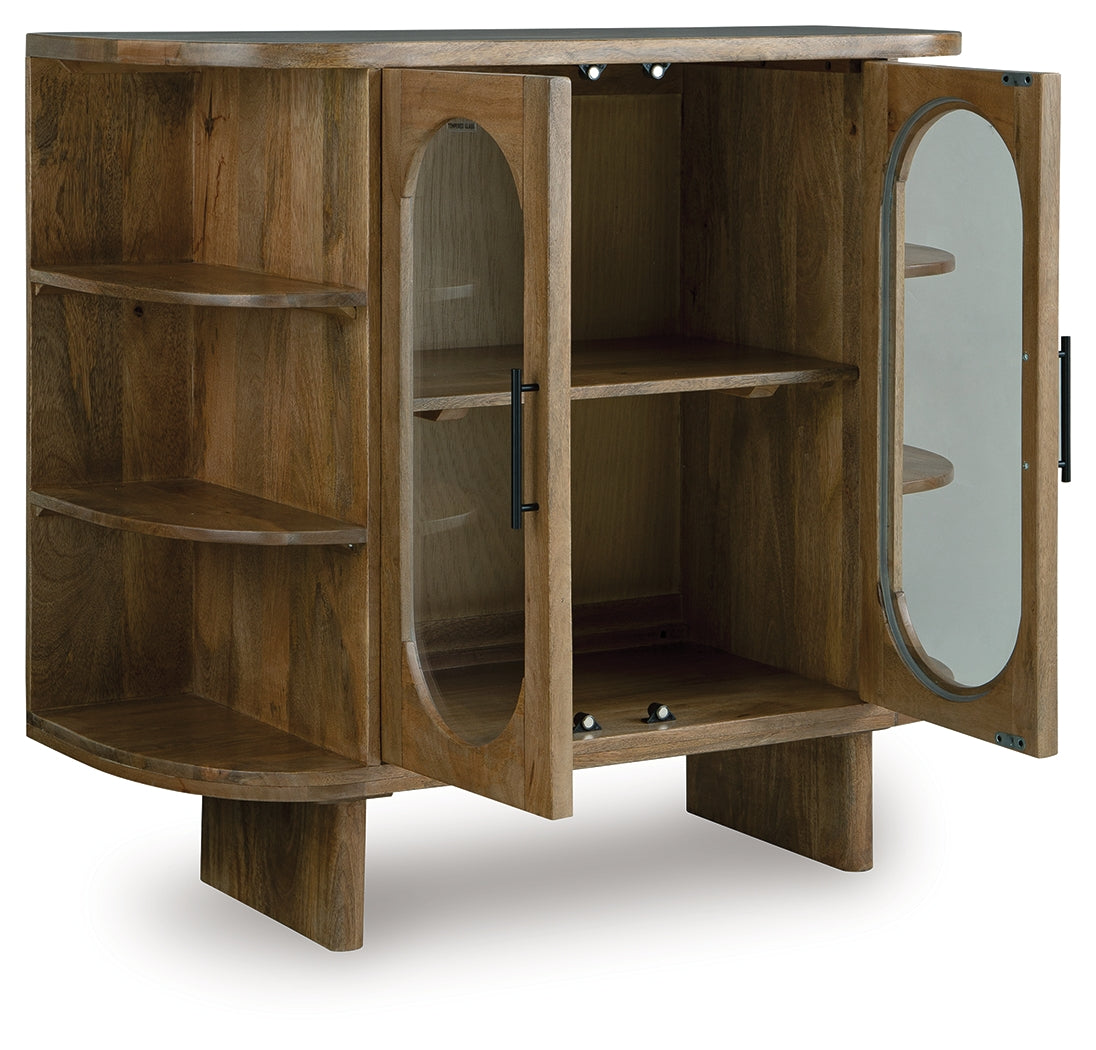 Niall Light Brown Accent Cabinet- Viva Furn