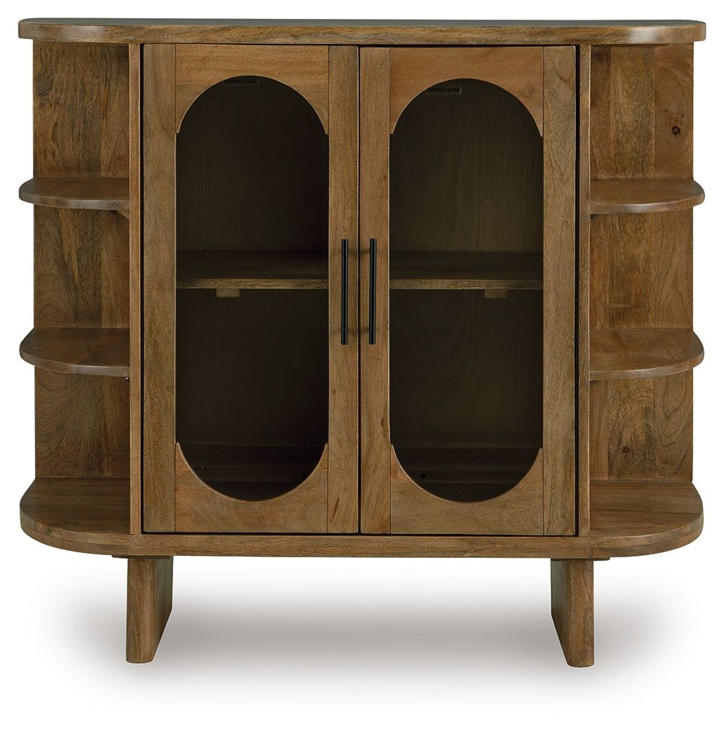 Niall Light Brown Accent Cabinet- Viva Furn